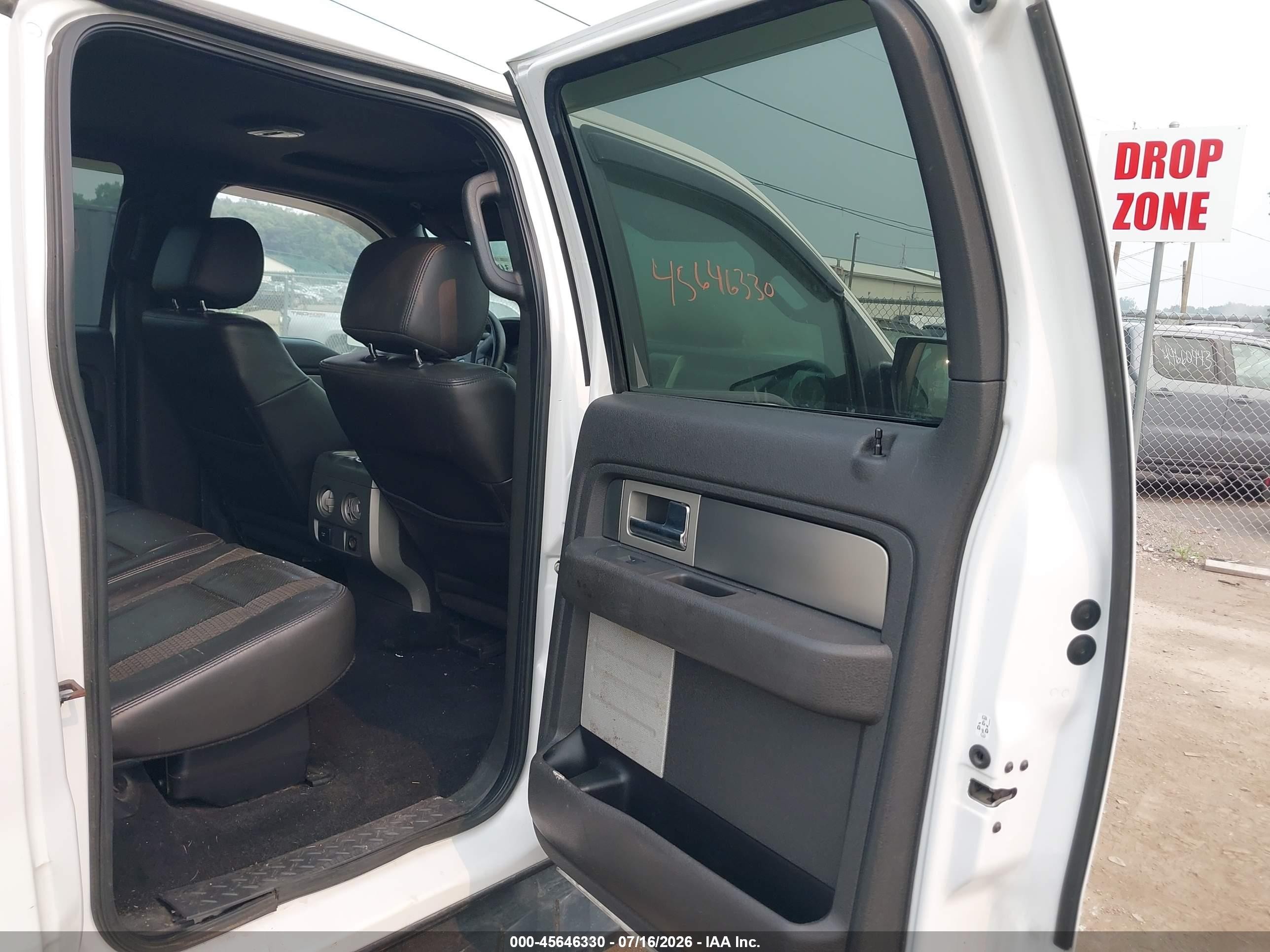 2012 Ford F-150 Svt Raptor White vin: 1FTFW1R69CFA22831