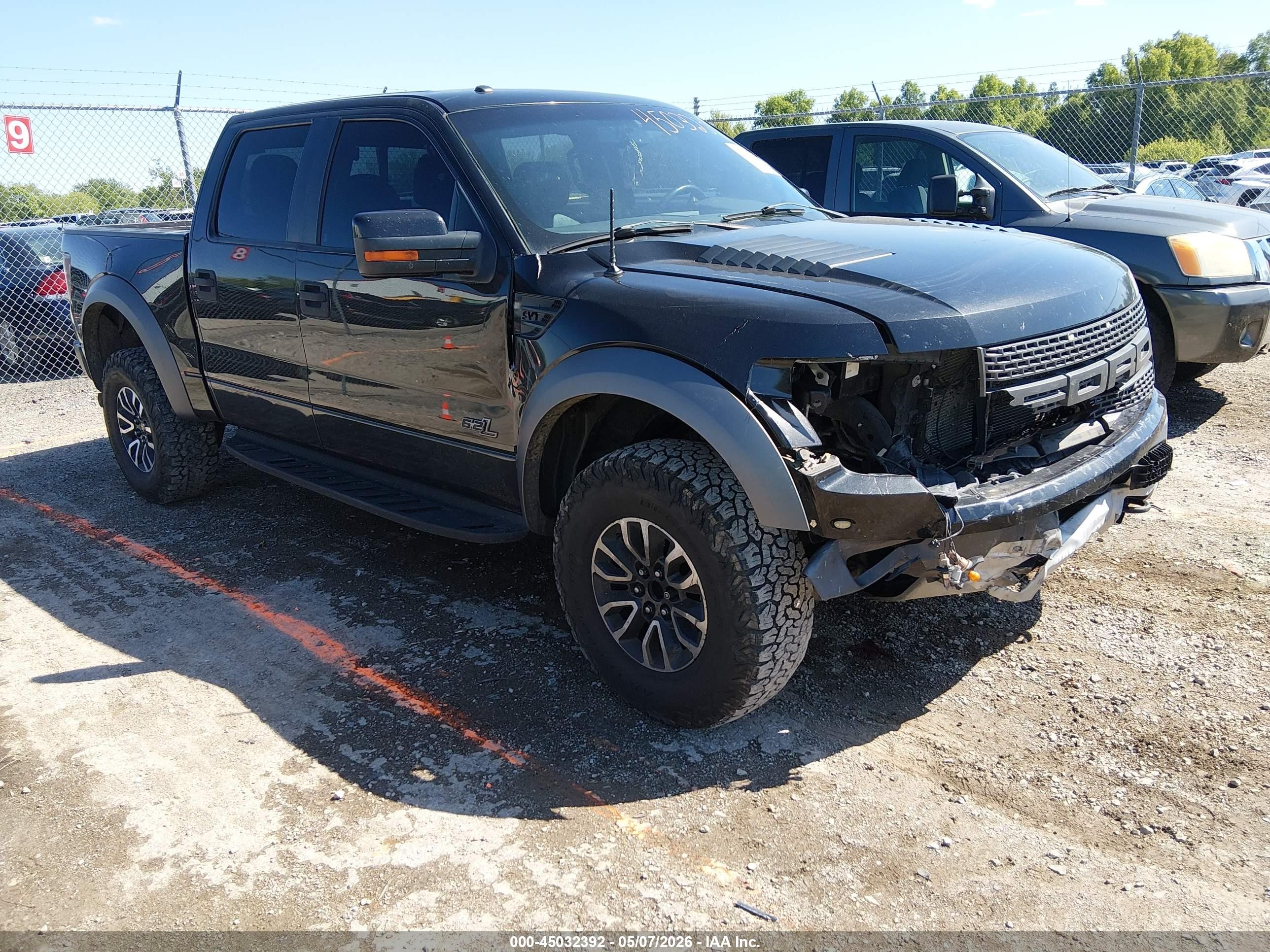 2012 Ford F-150 Svt Raptor Black vin: 1FTFW1R69CFC34886