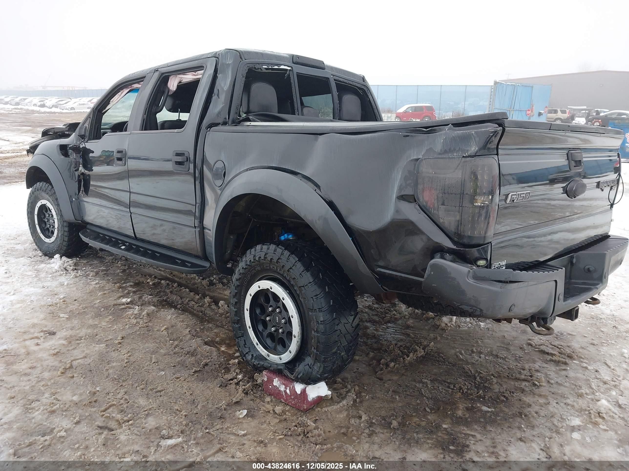 2013 Ford F-150 Svt Raptor Black vin: 1FTFW1R69DFB12708