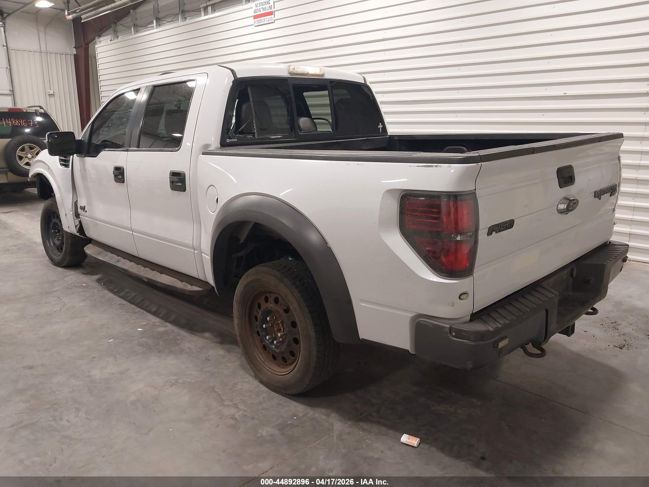 2014 Ford F-150 Svt Raptor White vin: 1FTFW1R69EFB09678