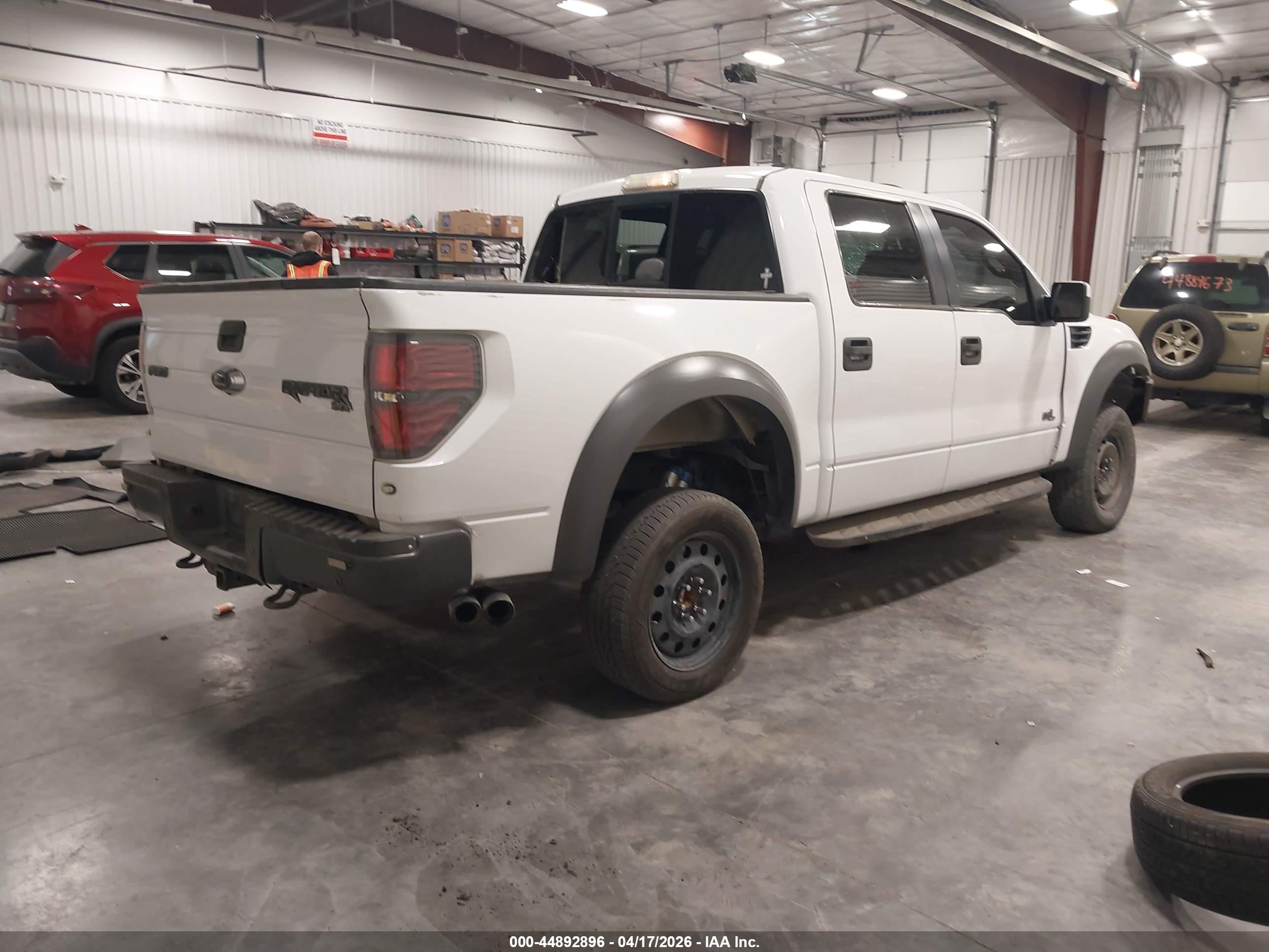 2014 Ford F-150 Svt Raptor White vin: 1FTFW1R69EFB09678