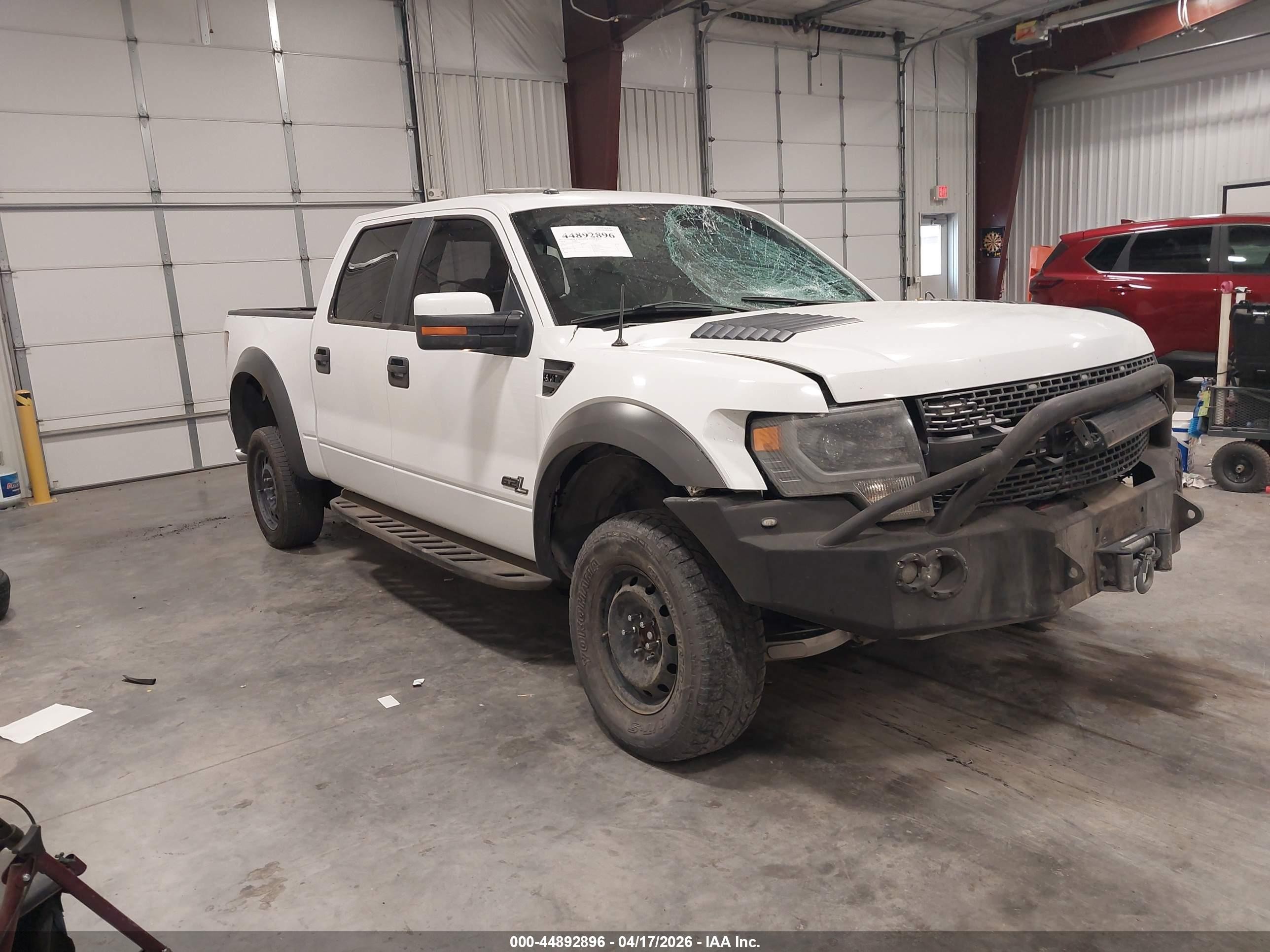 2014 Ford F-150 Svt Raptor White vin: 1FTFW1R69EFB09678