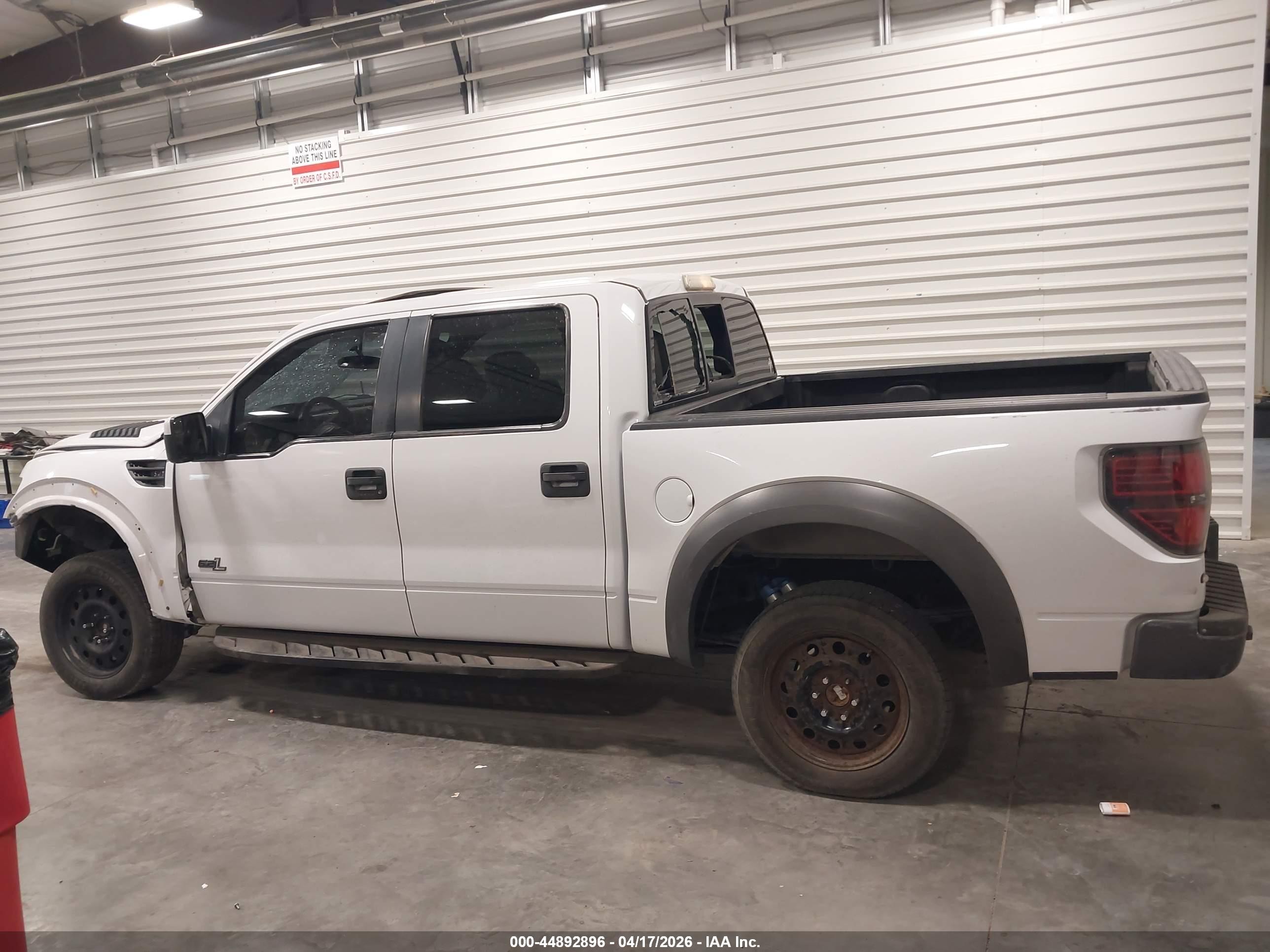 2014 Ford F-150 Svt Raptor White vin: 1FTFW1R69EFB09678