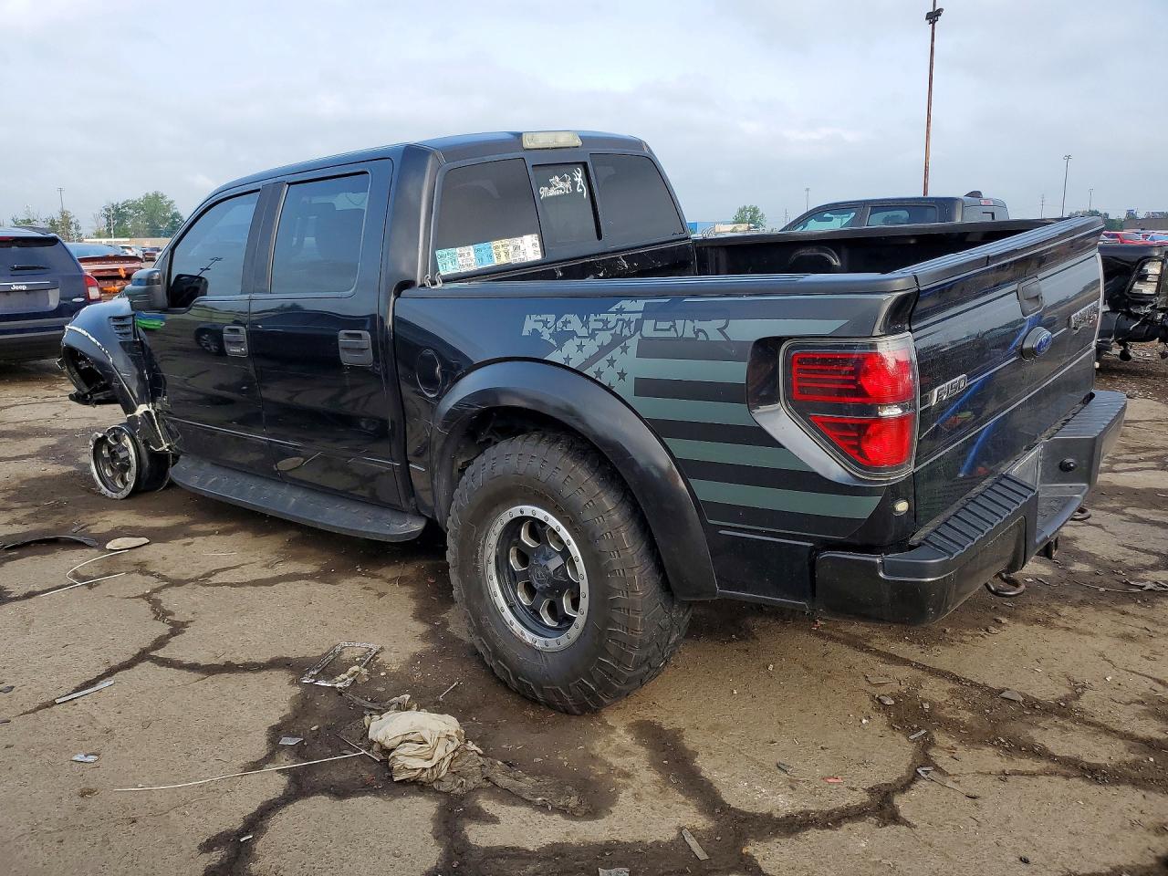 2012 Ford F150 Svt Raptor Black vin: 1FTFW1R6XCFA01843