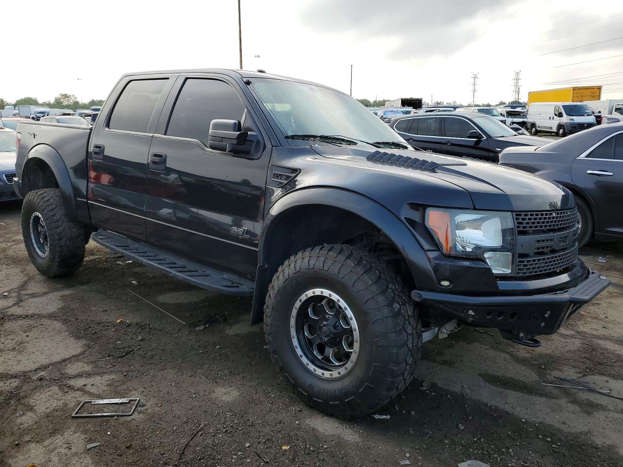 2012 Ford F150 Svt Raptor Black vin: 1FTFW1R6XCFA01843