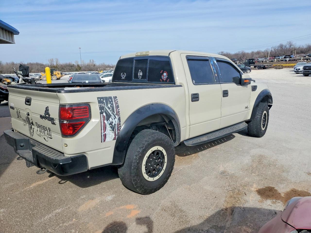 2013 Ford F150 Svt Raptor Beige vin: 1FTFW1R6XDFA67097