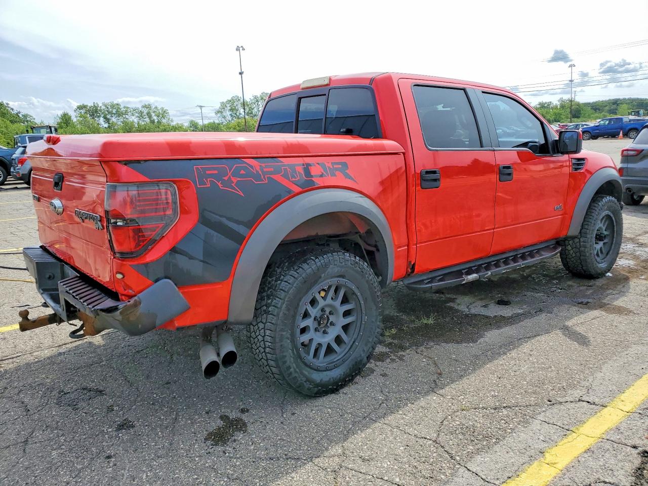 2013 Ford F150 Svt Raptor Red vin: 1FTFW1R6XDFD47392