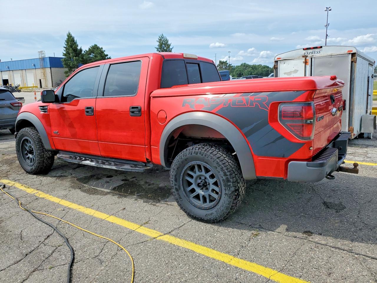 2013 Ford F150 Svt Raptor Red vin: 1FTFW1R6XDFD47392