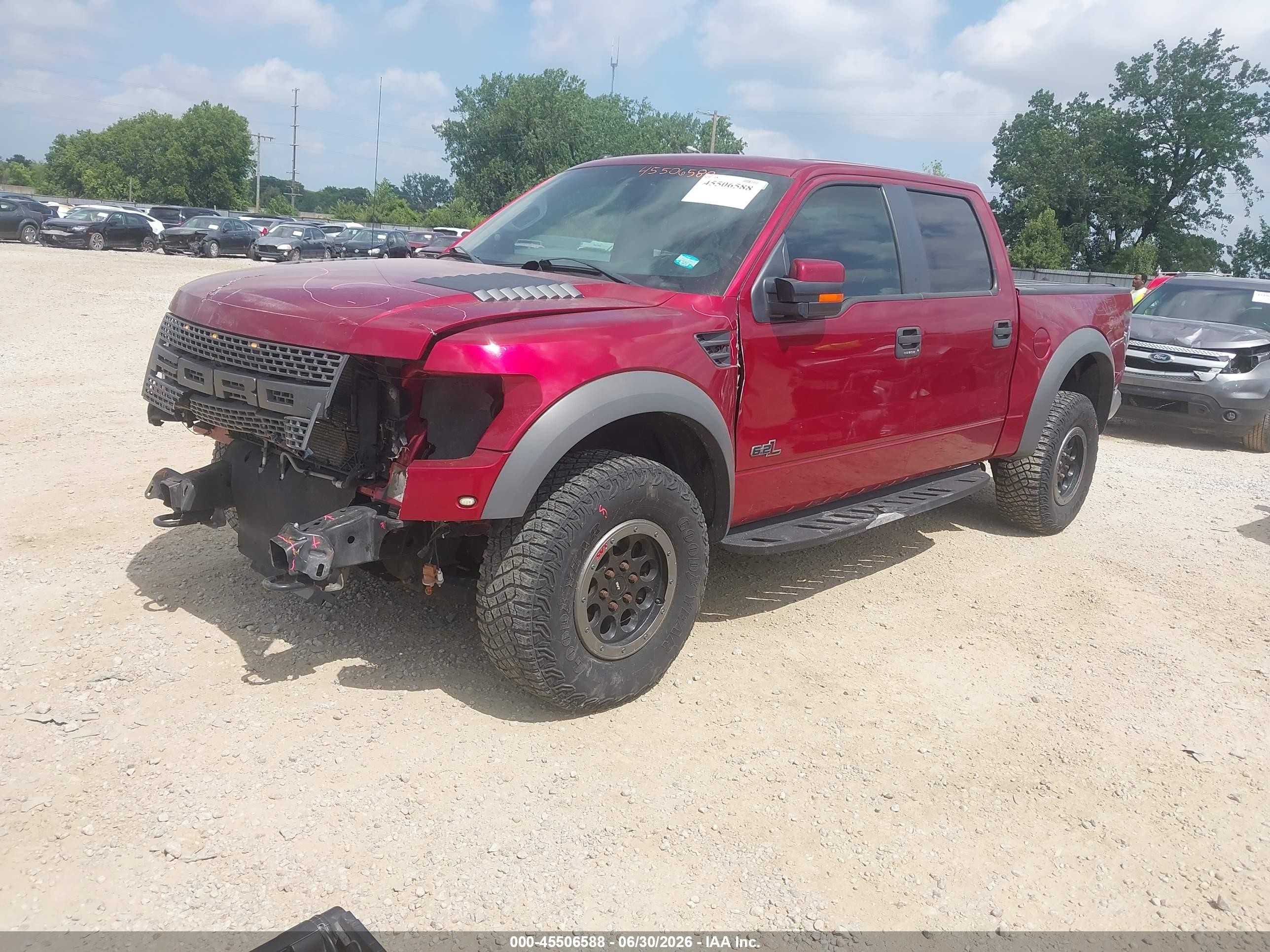 2014 Ford F-150 Svt Raptor Red vin: 1FTFW1R6XEFB97222