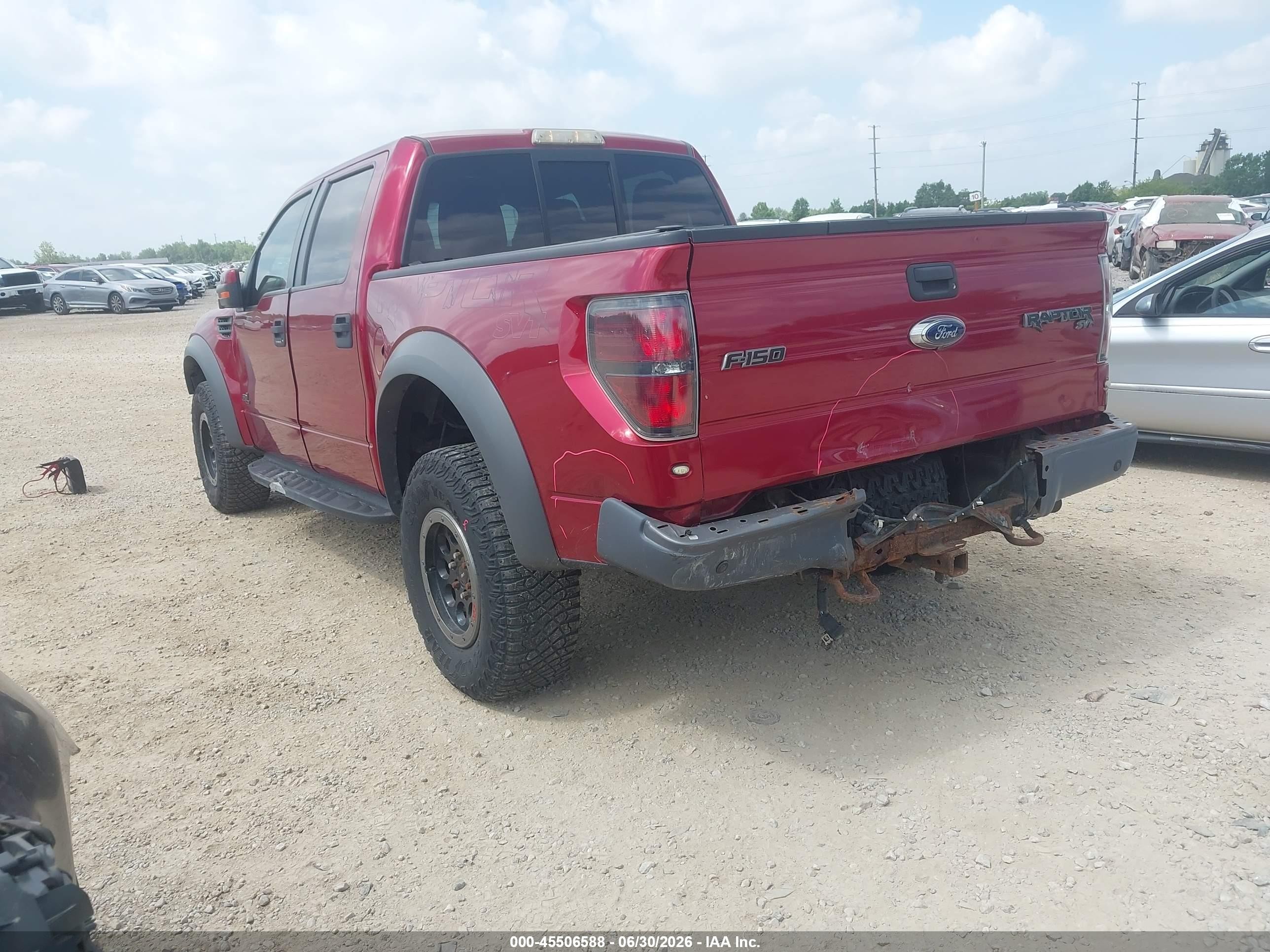 2014 Ford F-150 Svt Raptor Red vin: 1FTFW1R6XEFB97222