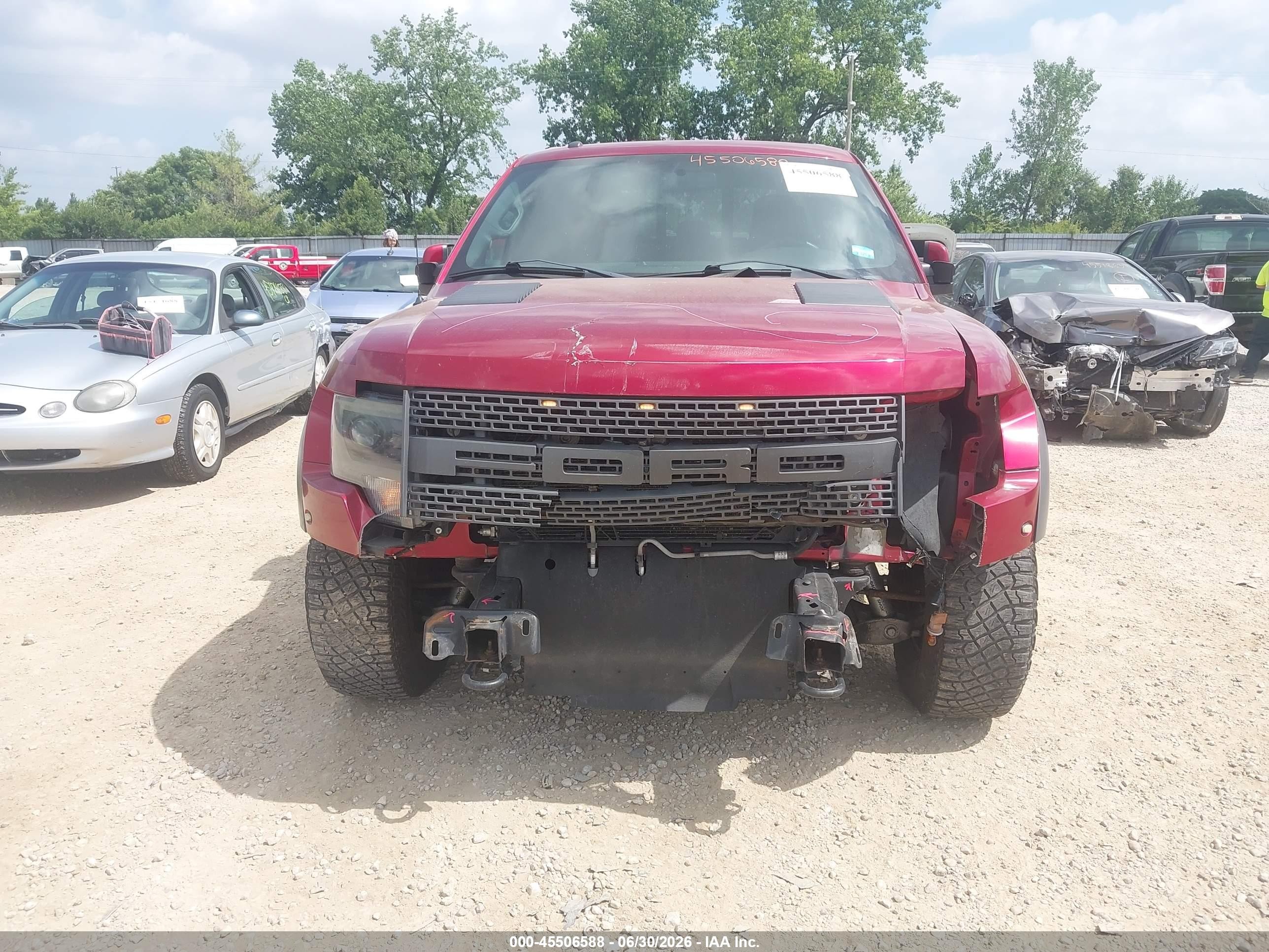 2014 Ford F-150 Svt Raptor Red vin: 1FTFW1R6XEFB97222