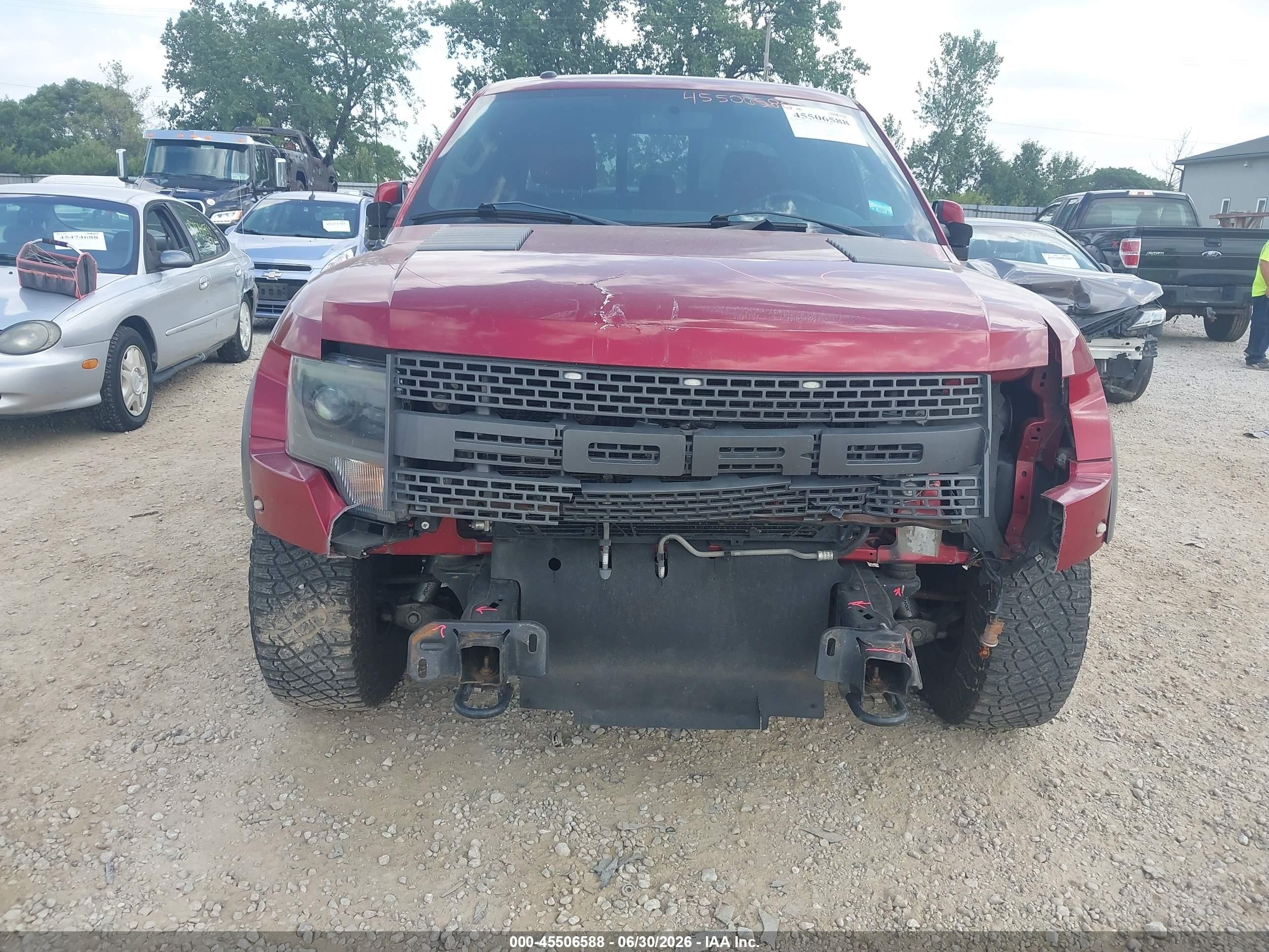 2014 Ford F-150 Svt Raptor Red vin: 1FTFW1R6XEFB97222
