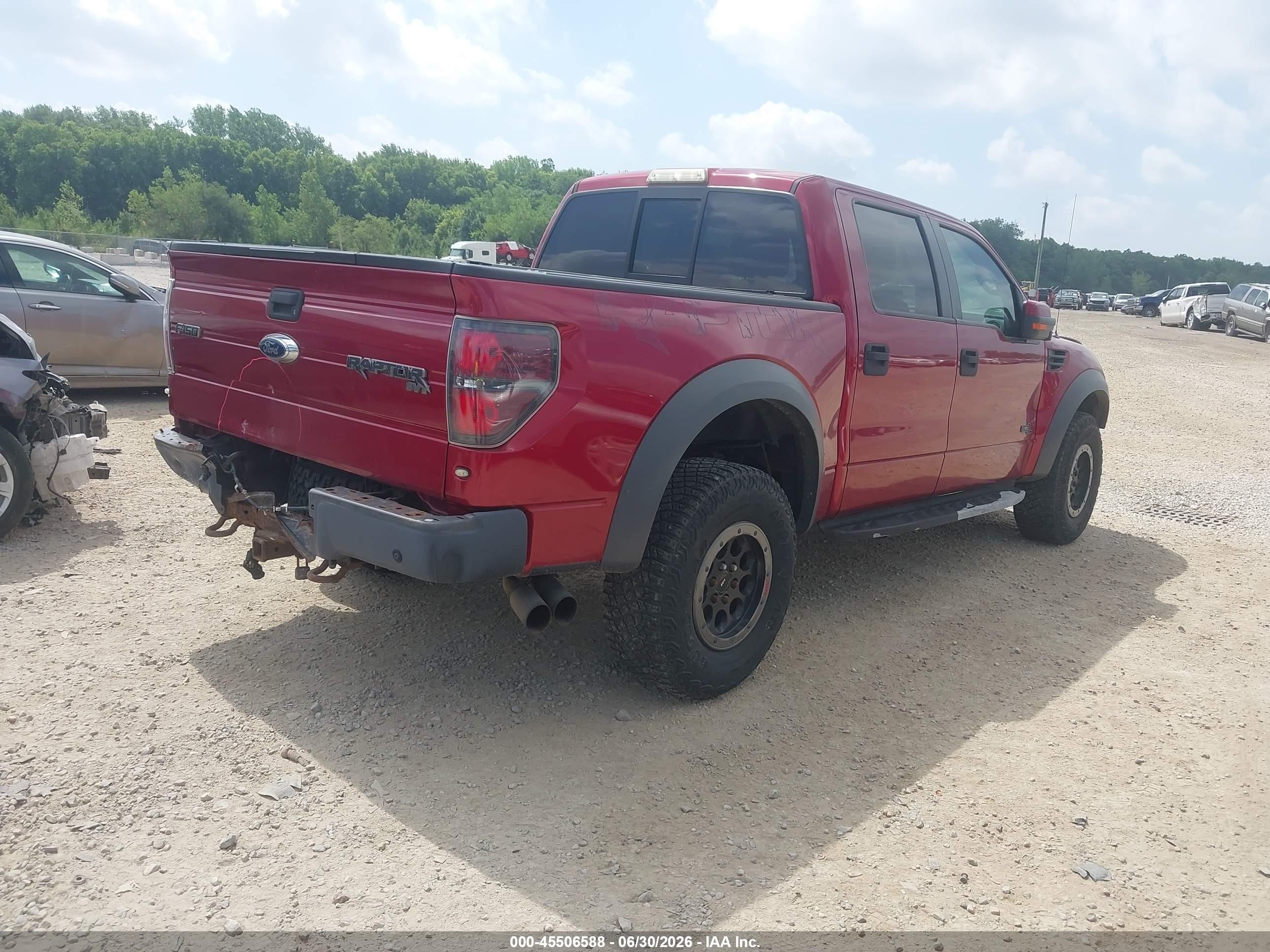 2014 Ford F-150 Svt Raptor Red vin: 1FTFW1R6XEFB97222