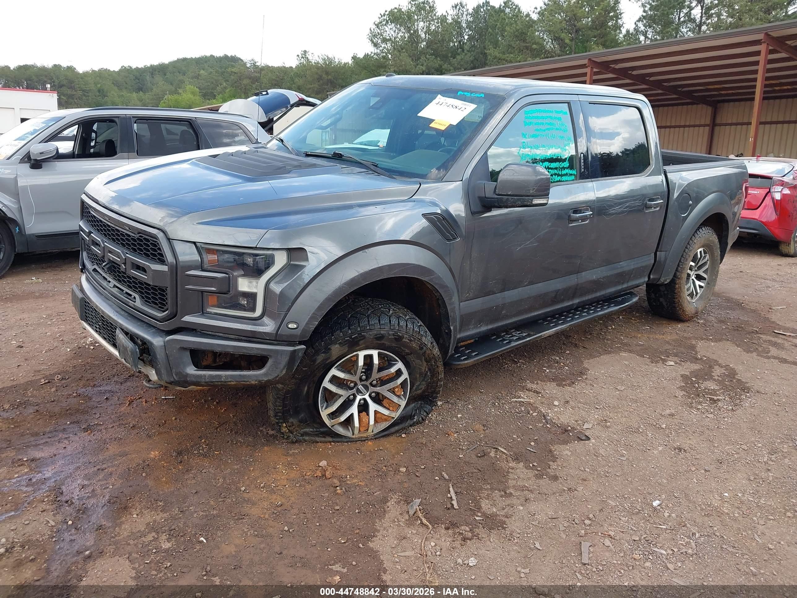 2017 Ford F-150 Raptor Gray vin: 1FTFW1RG1HFB84484