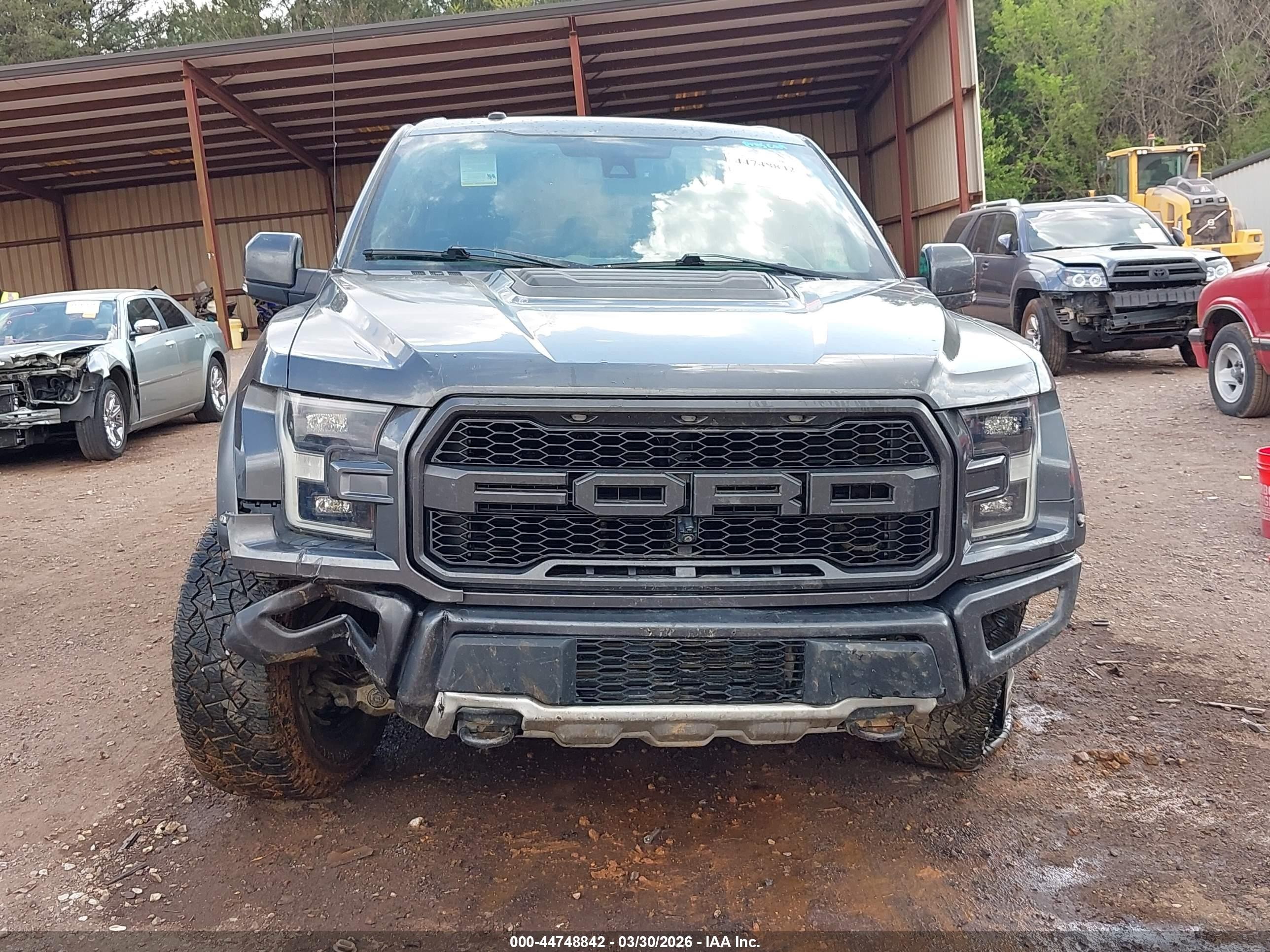 2017 Ford F-150 Raptor Gray vin: 1FTFW1RG1HFB84484
