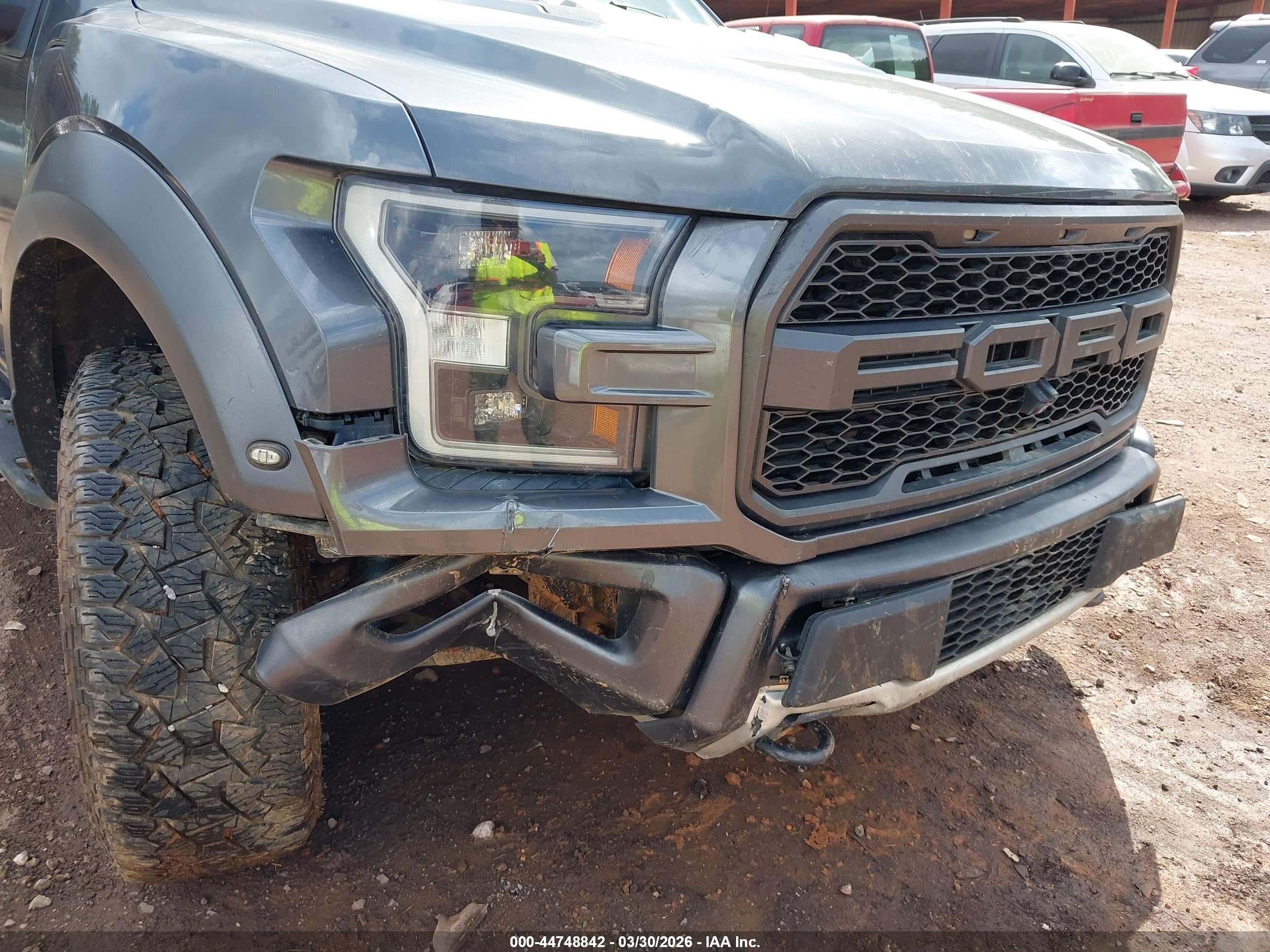 2017 Ford F-150 Raptor Gray vin: 1FTFW1RG1HFB84484