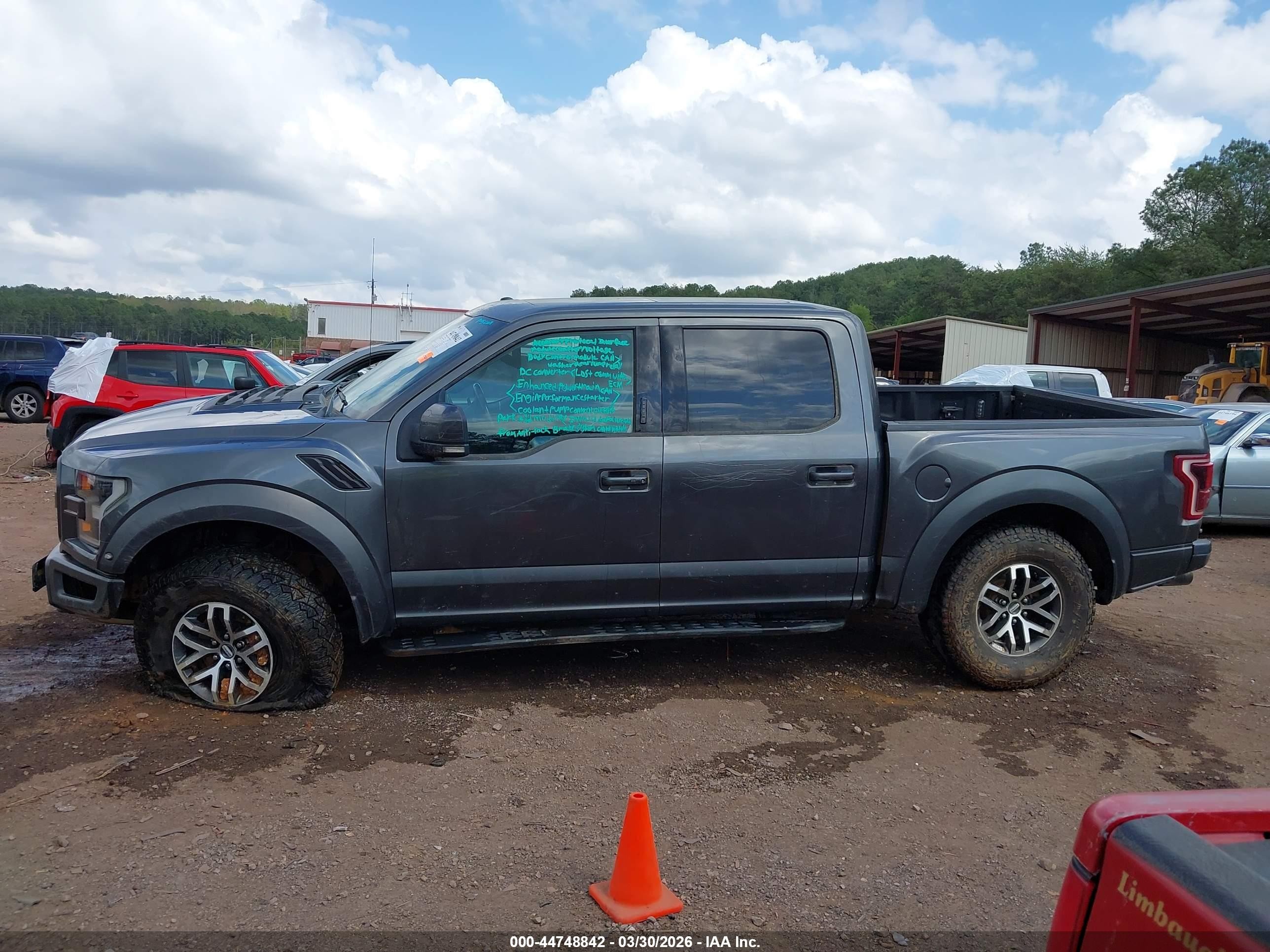 2017 Ford F-150 Raptor Gray vin: 1FTFW1RG1HFB84484