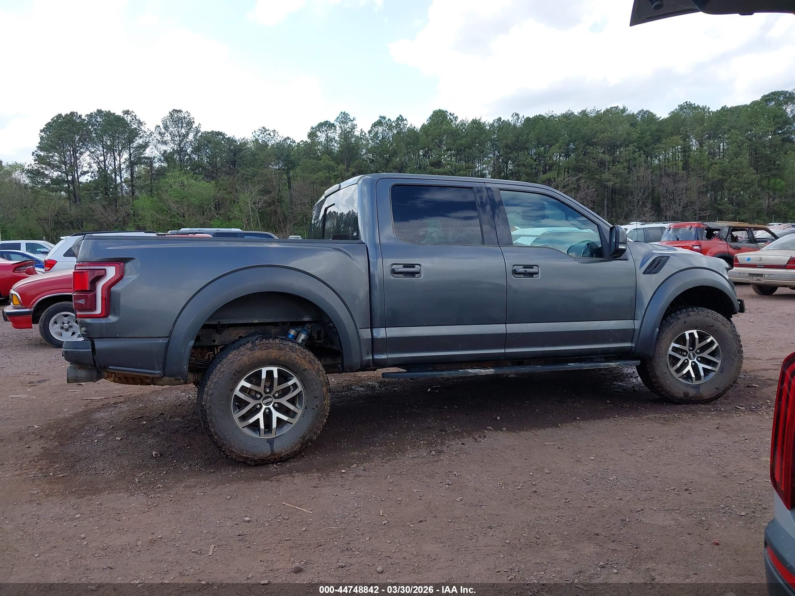 2017 Ford F-150 Raptor Gray vin: 1FTFW1RG1HFB84484