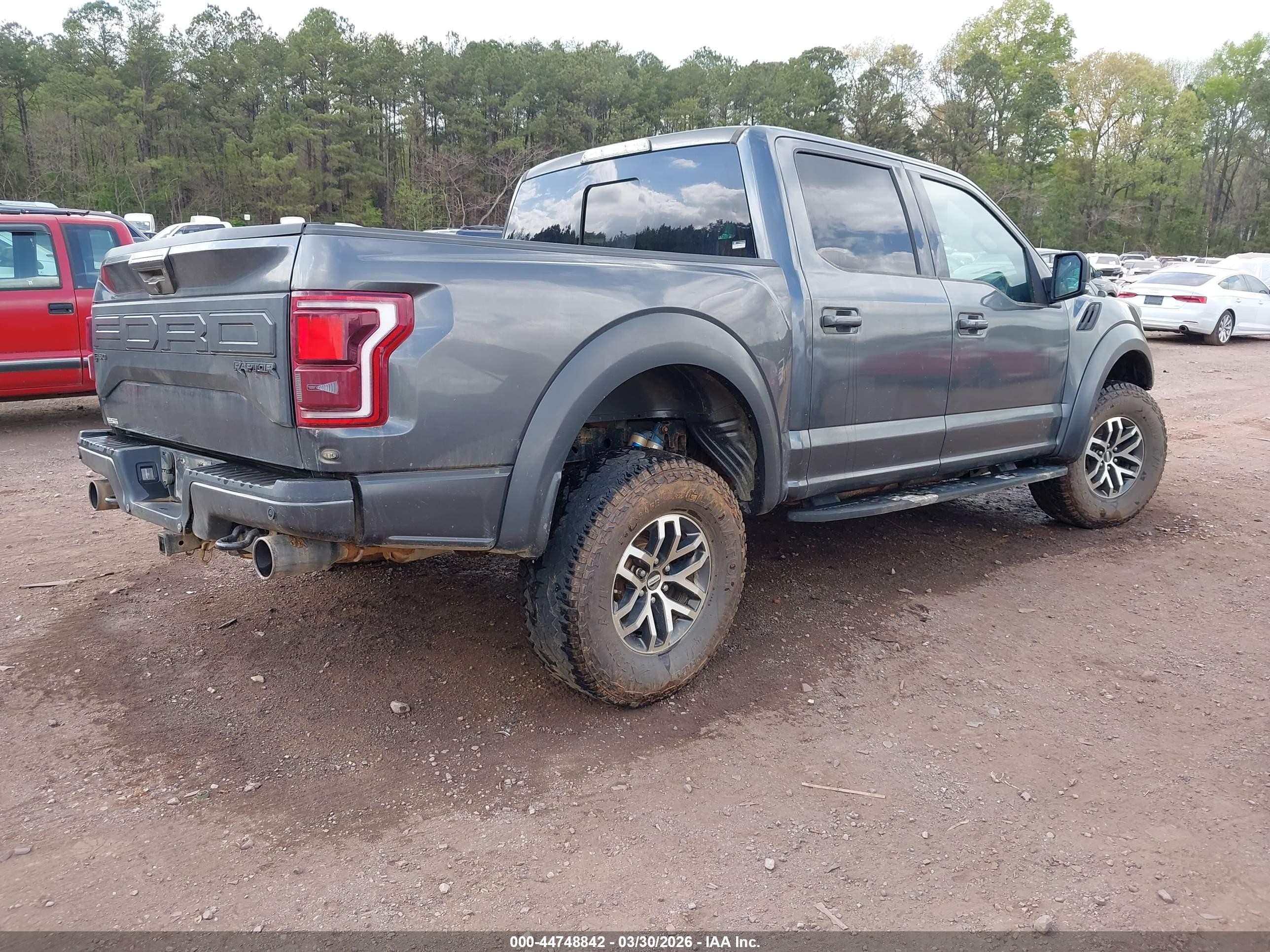 2017 Ford F-150 Raptor Gray vin: 1FTFW1RG1HFB84484