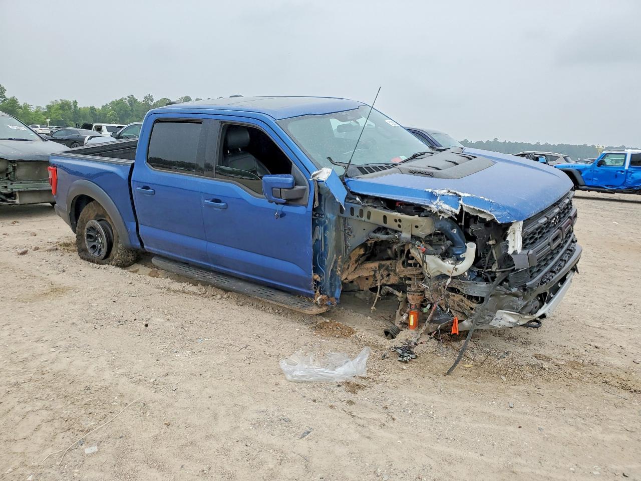 2022 Ford F150 Raptor Blue vin: 1FTFW1RG2NFB25133
