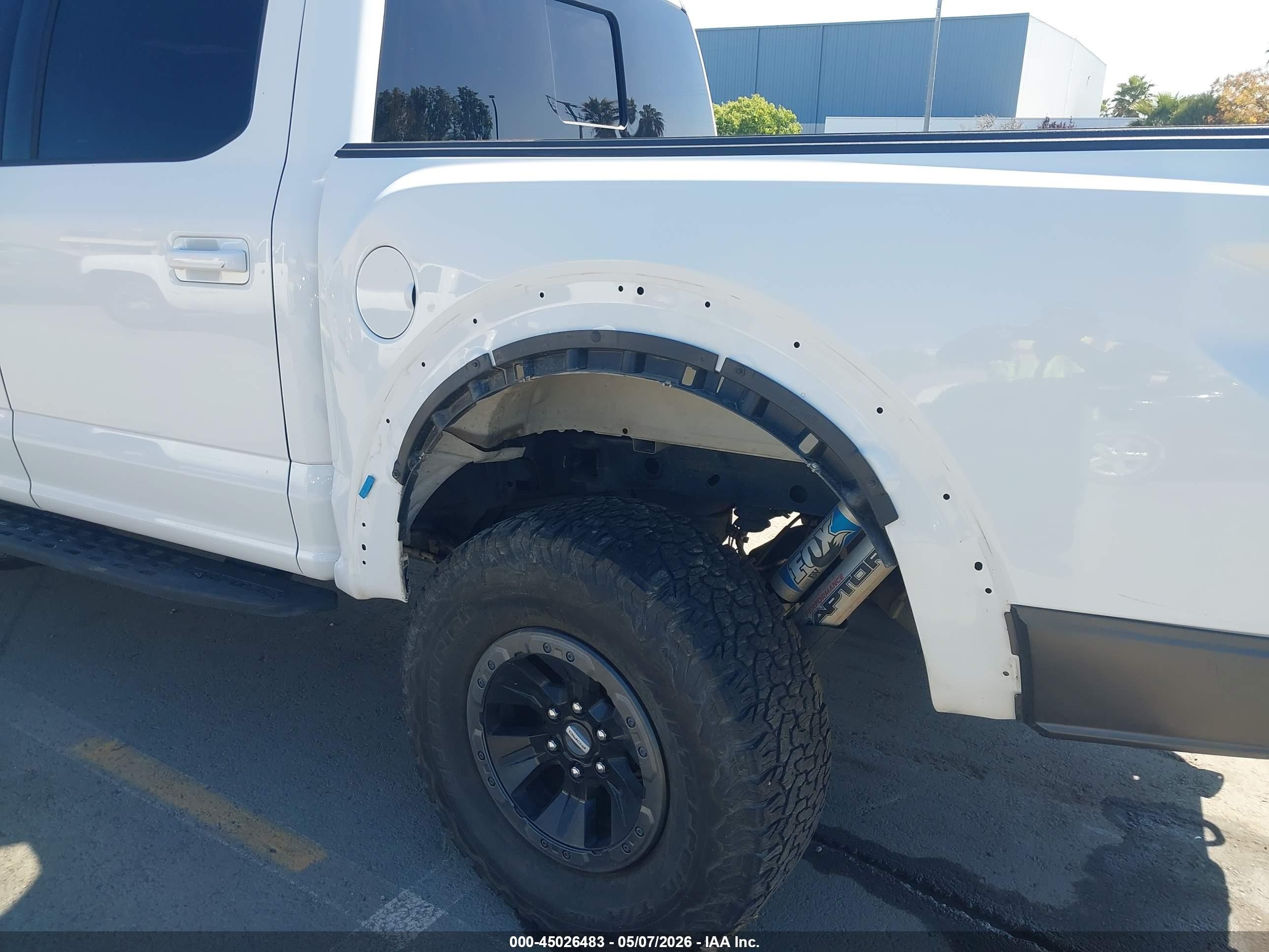2018 Ford F-150 Raptor White vin: 1FTFW1RG4JFA96616