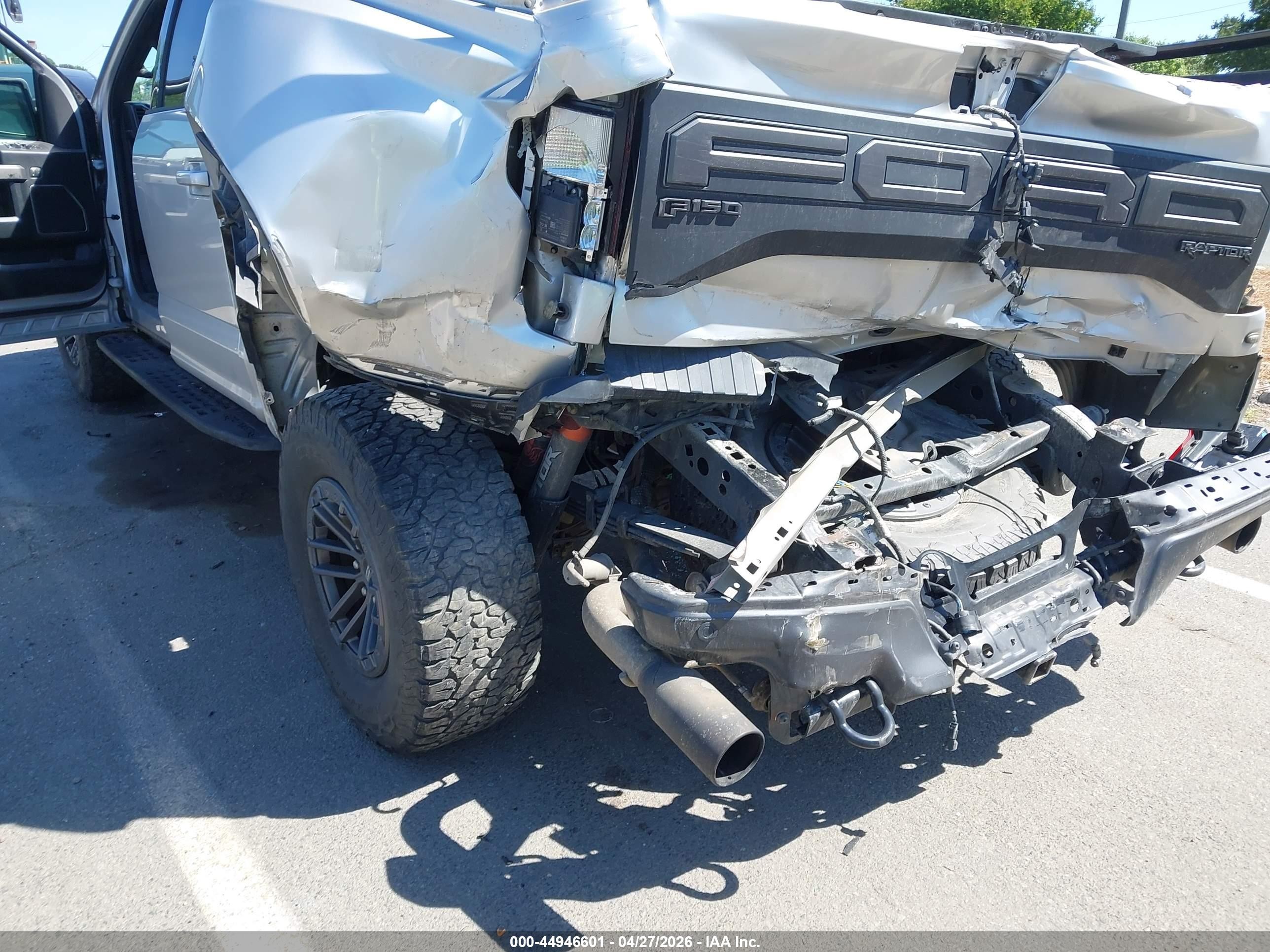 2019 Ford F-150 Raptor Silver vin: 1FTFW1RG4KFA11789