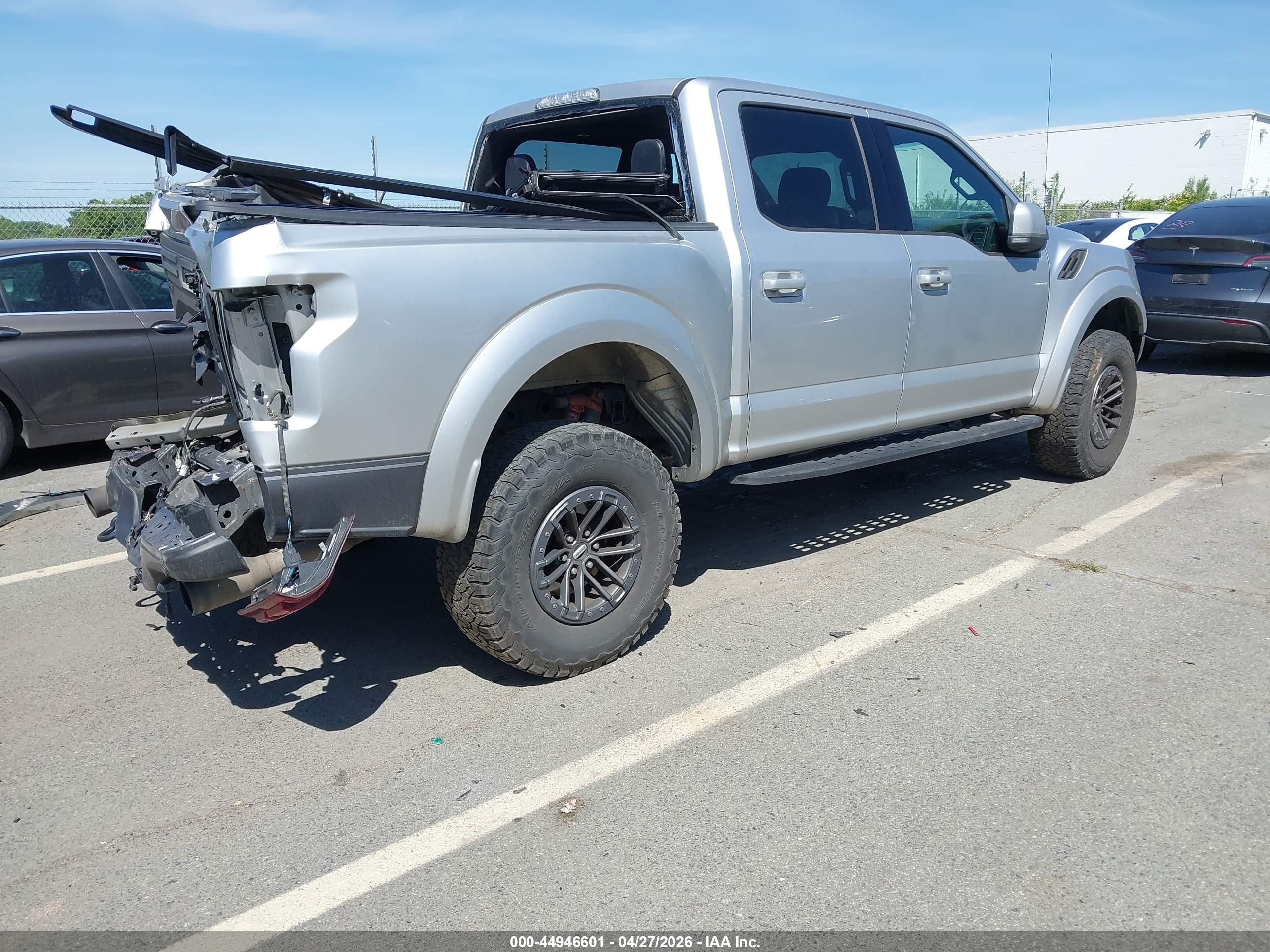 2019 Ford F-150 Raptor Silver vin: 1FTFW1RG4KFA11789