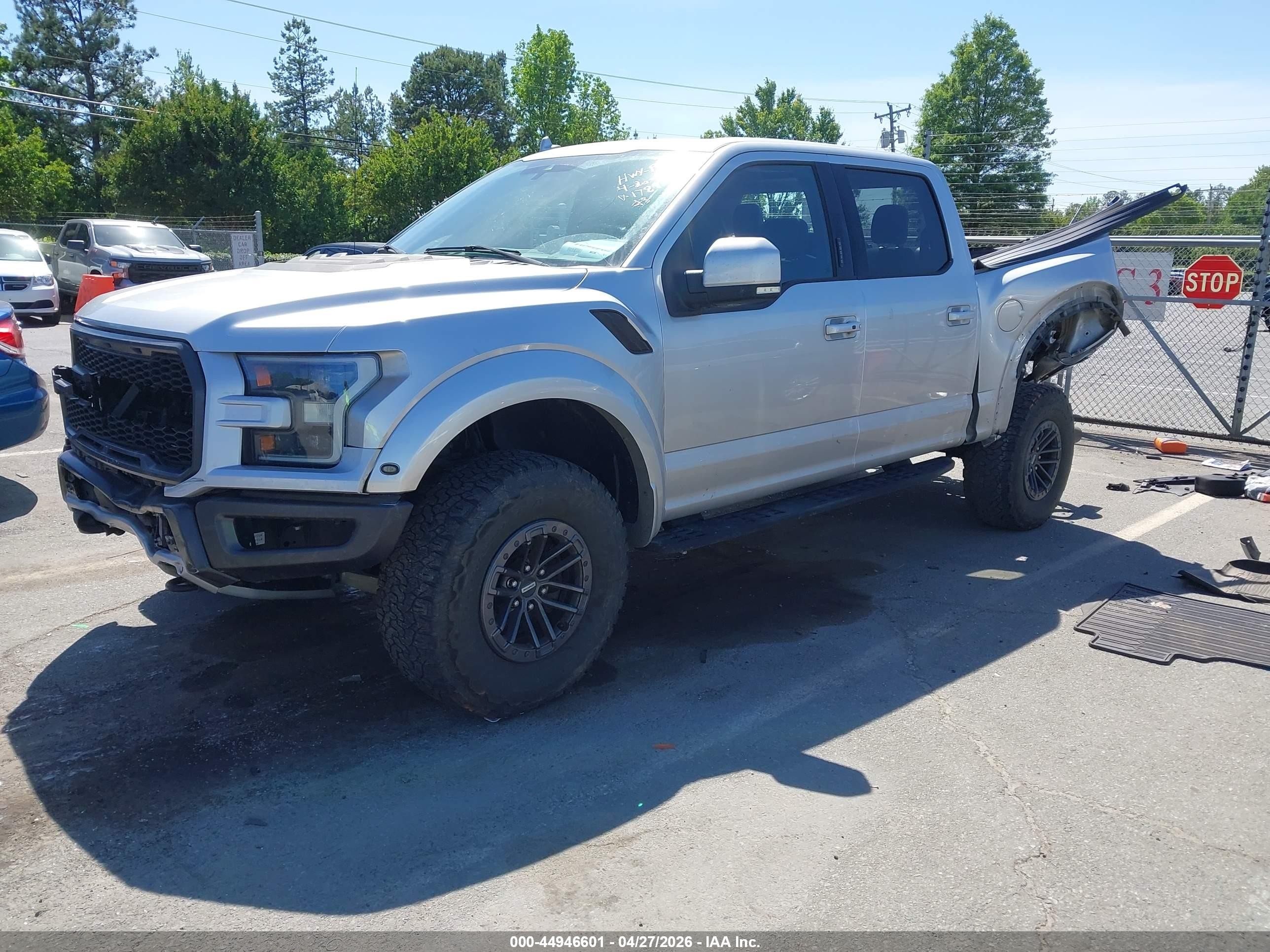 2019 Ford F-150 Raptor Silver vin: 1FTFW1RG4KFA11789