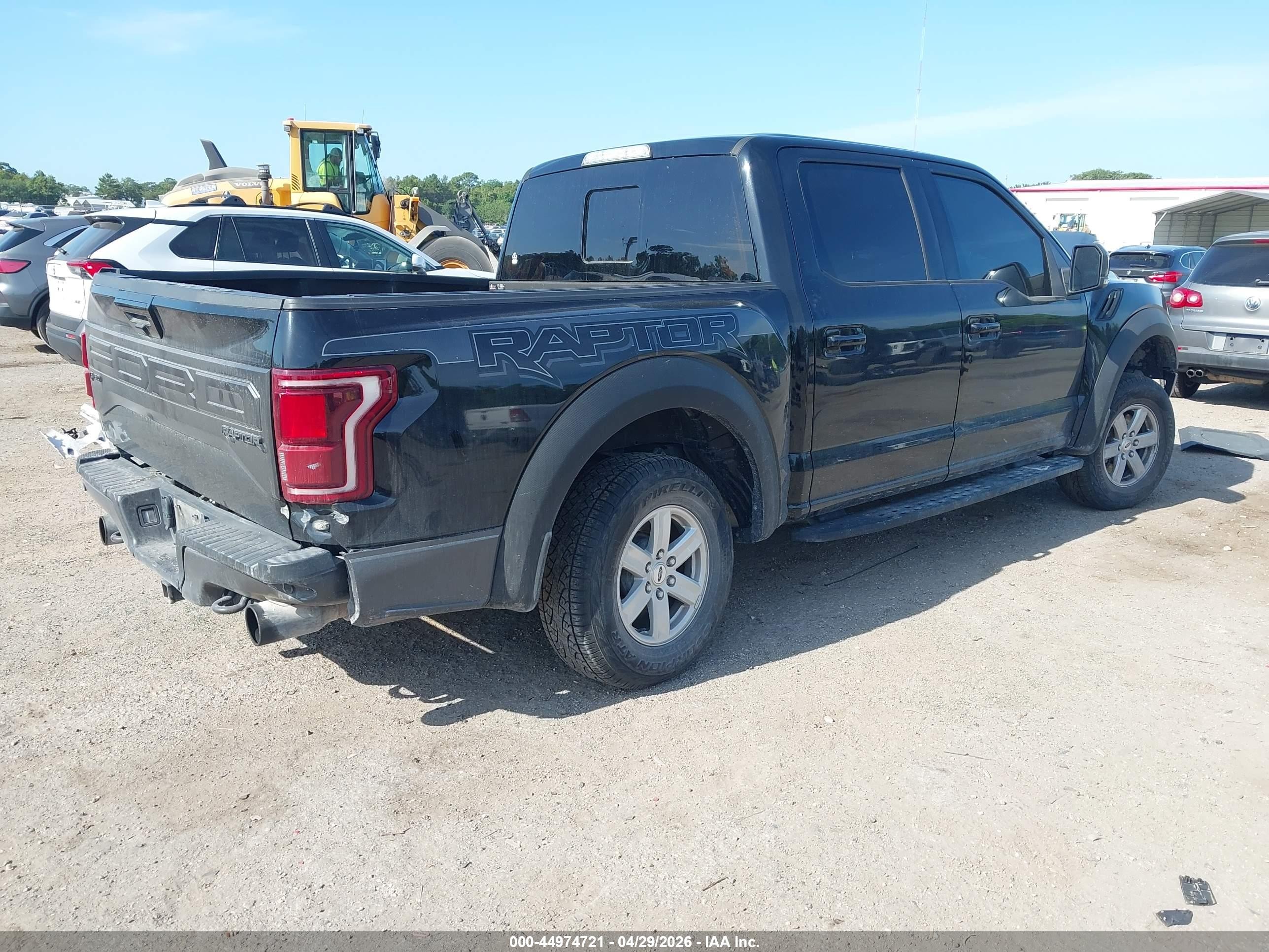 2018 Ford F-150 Raptor Black vin: 1FTFW1RG7JFE59930