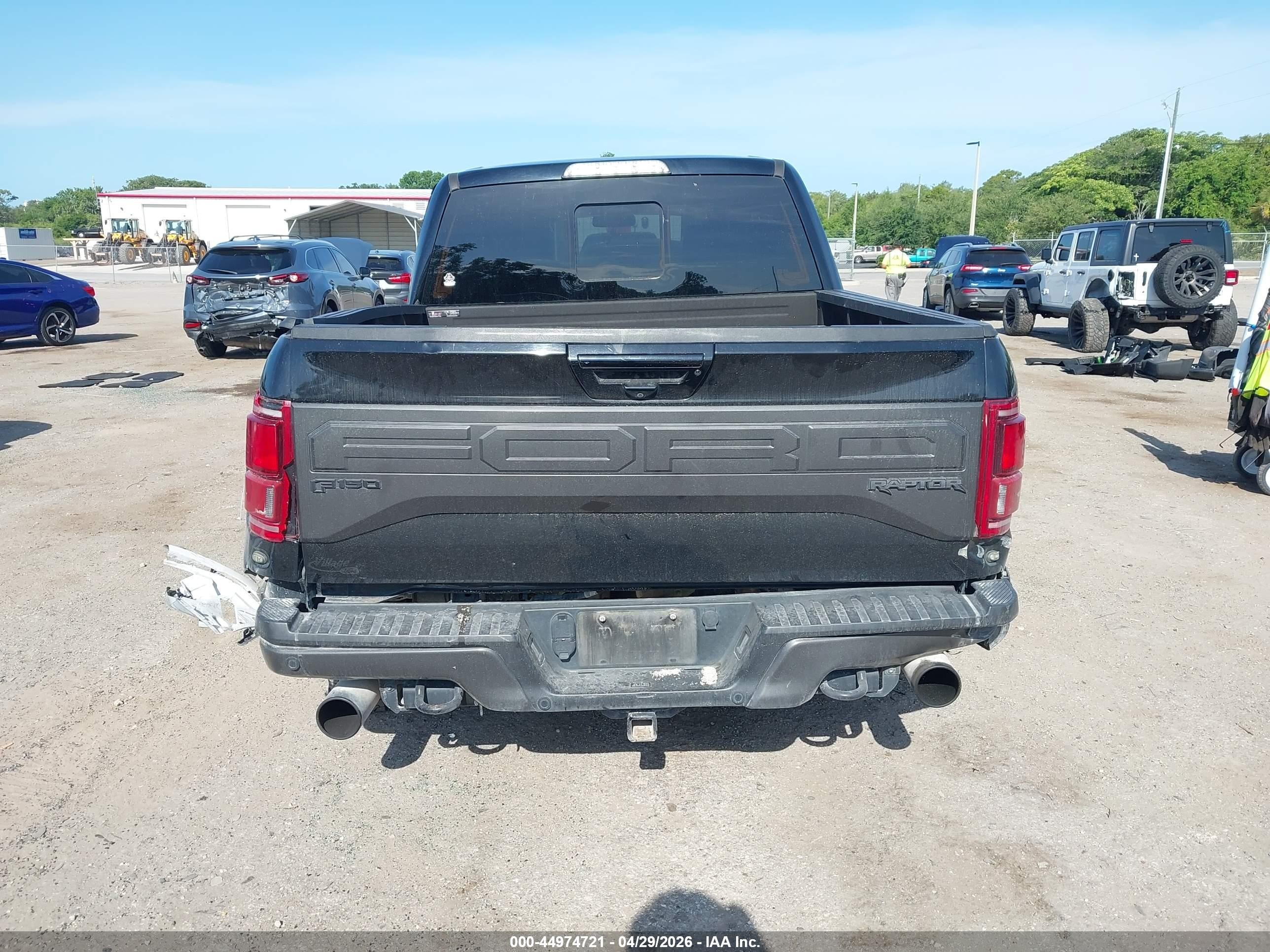 2018 Ford F-150 Raptor Black vin: 1FTFW1RG7JFE59930