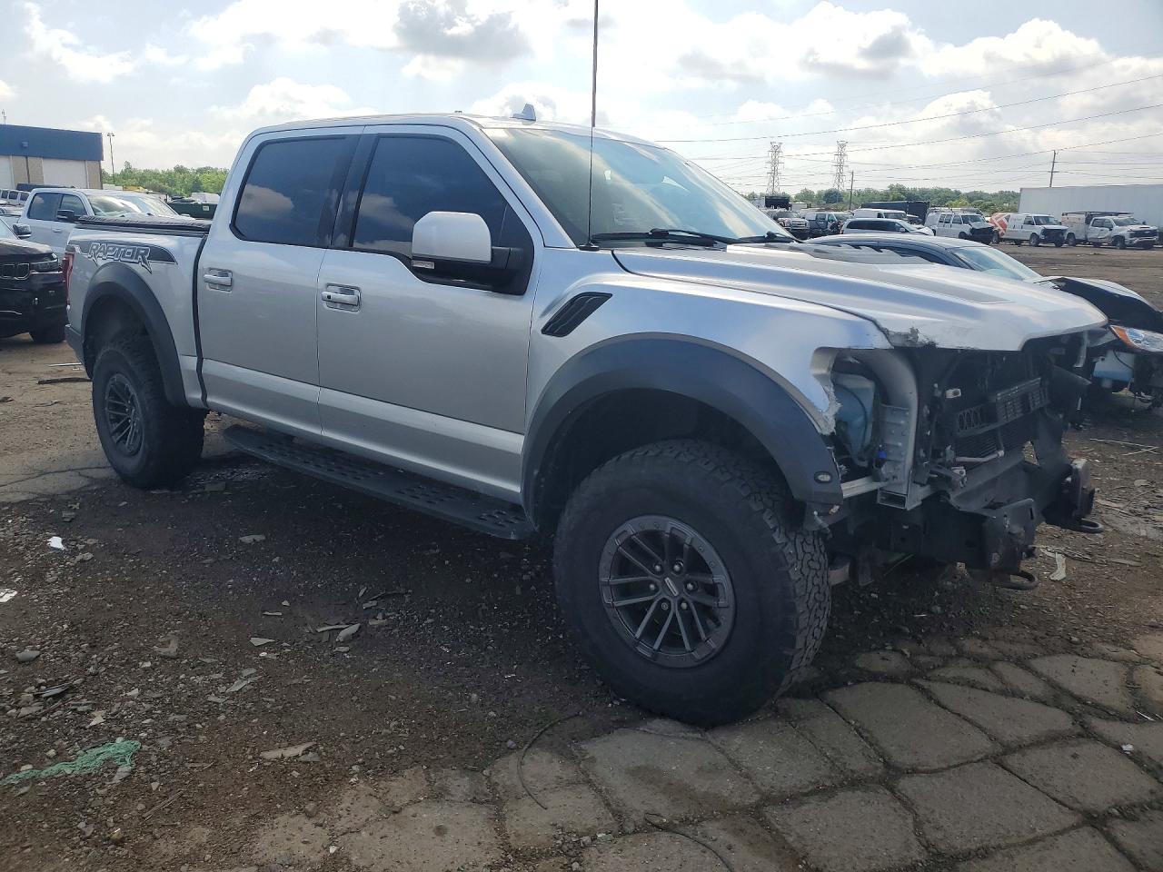 2019 Ford F150 Raptor Gray vin: 1FTFW1RG9KFA86195