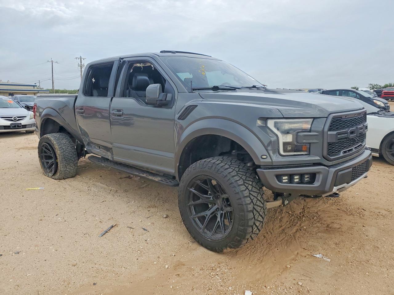 2018 Ford F150 Raptor Gray vin: 1FTFW1RGXJFB81962