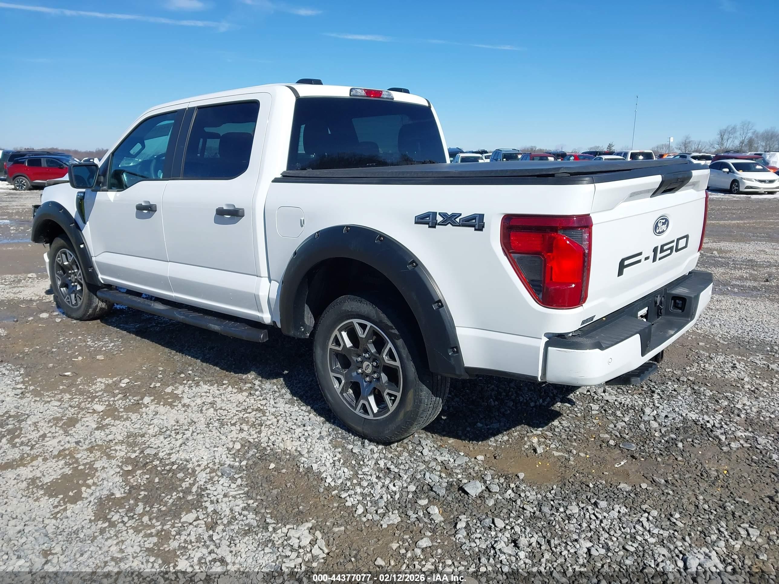 2024 Ford F-150 Stx White vin: 1FTFW2L59RKD95096
