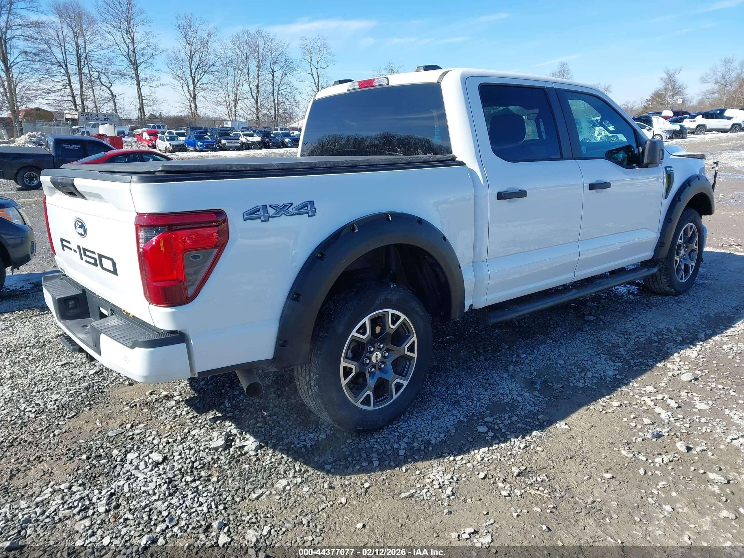 2024 Ford F-150 Stx White vin: 1FTFW2L59RKD95096
