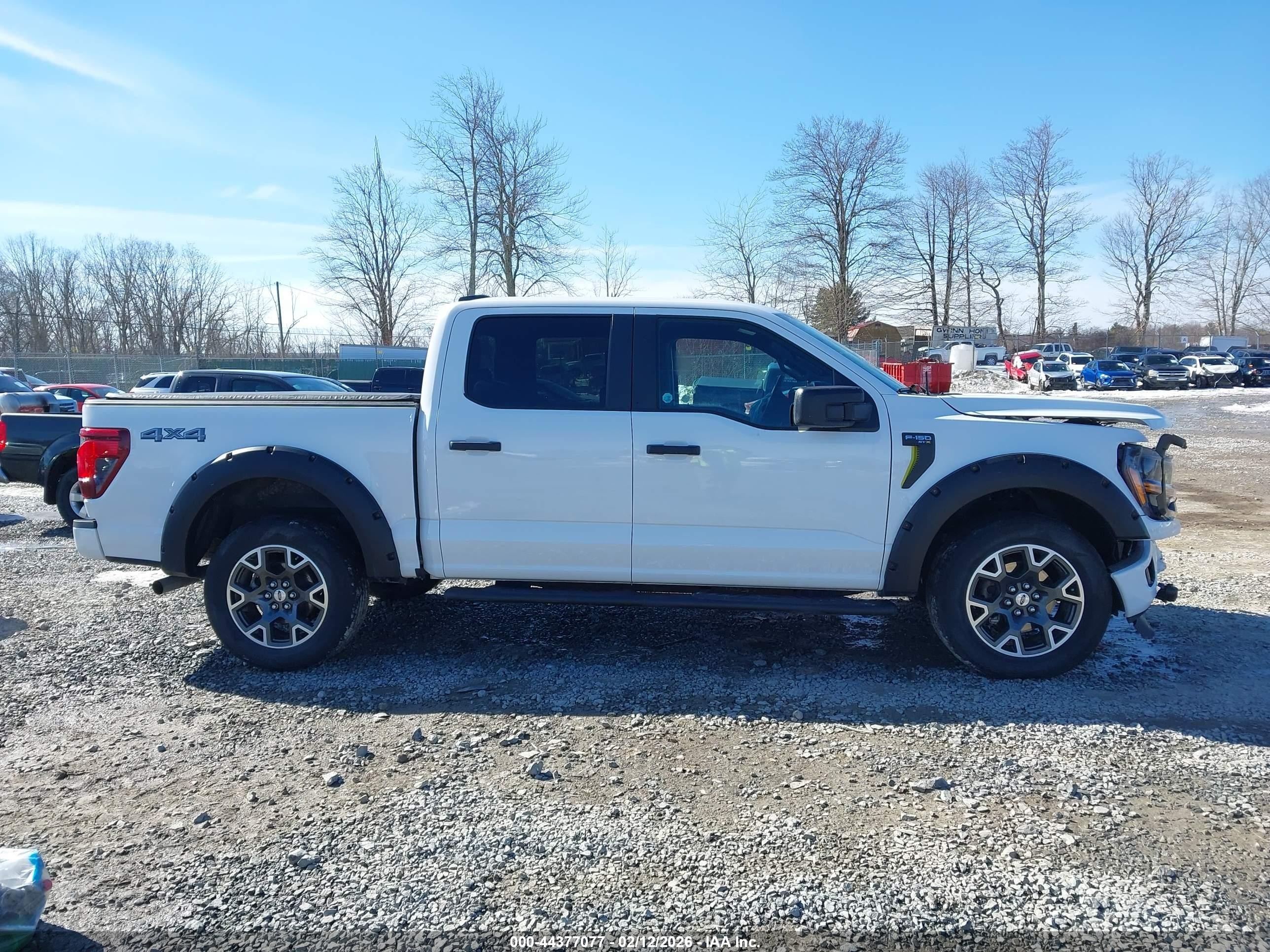 2024 Ford F-150 Stx White vin: 1FTFW2L59RKD95096