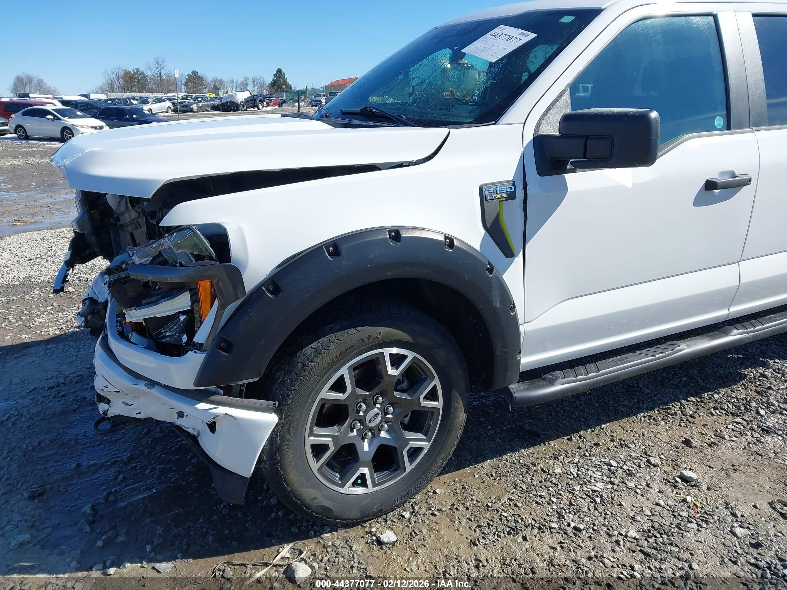 2024 Ford F-150 Stx White vin: 1FTFW2L59RKD95096