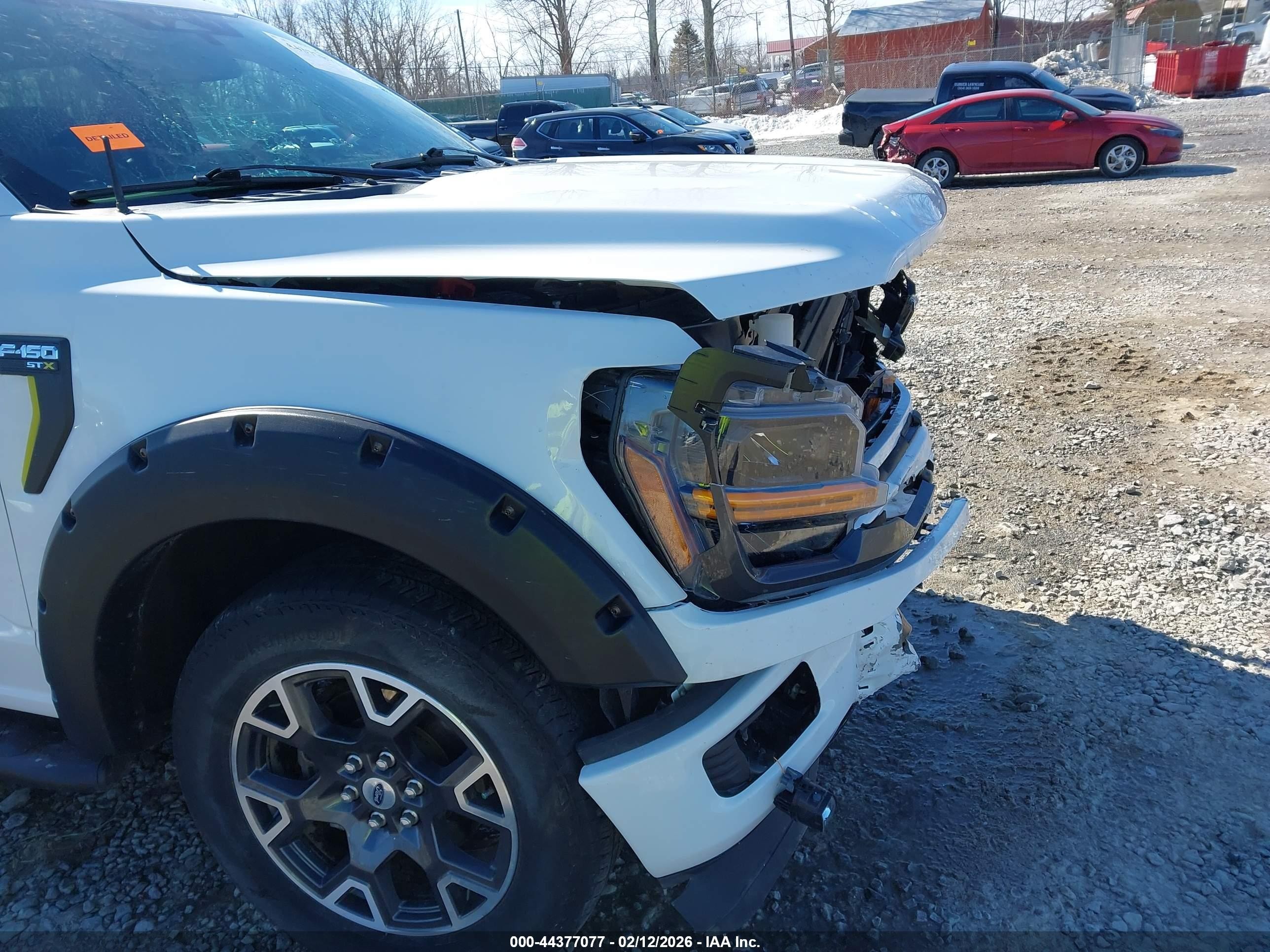 2024 Ford F-150 Stx White vin: 1FTFW2L59RKD95096