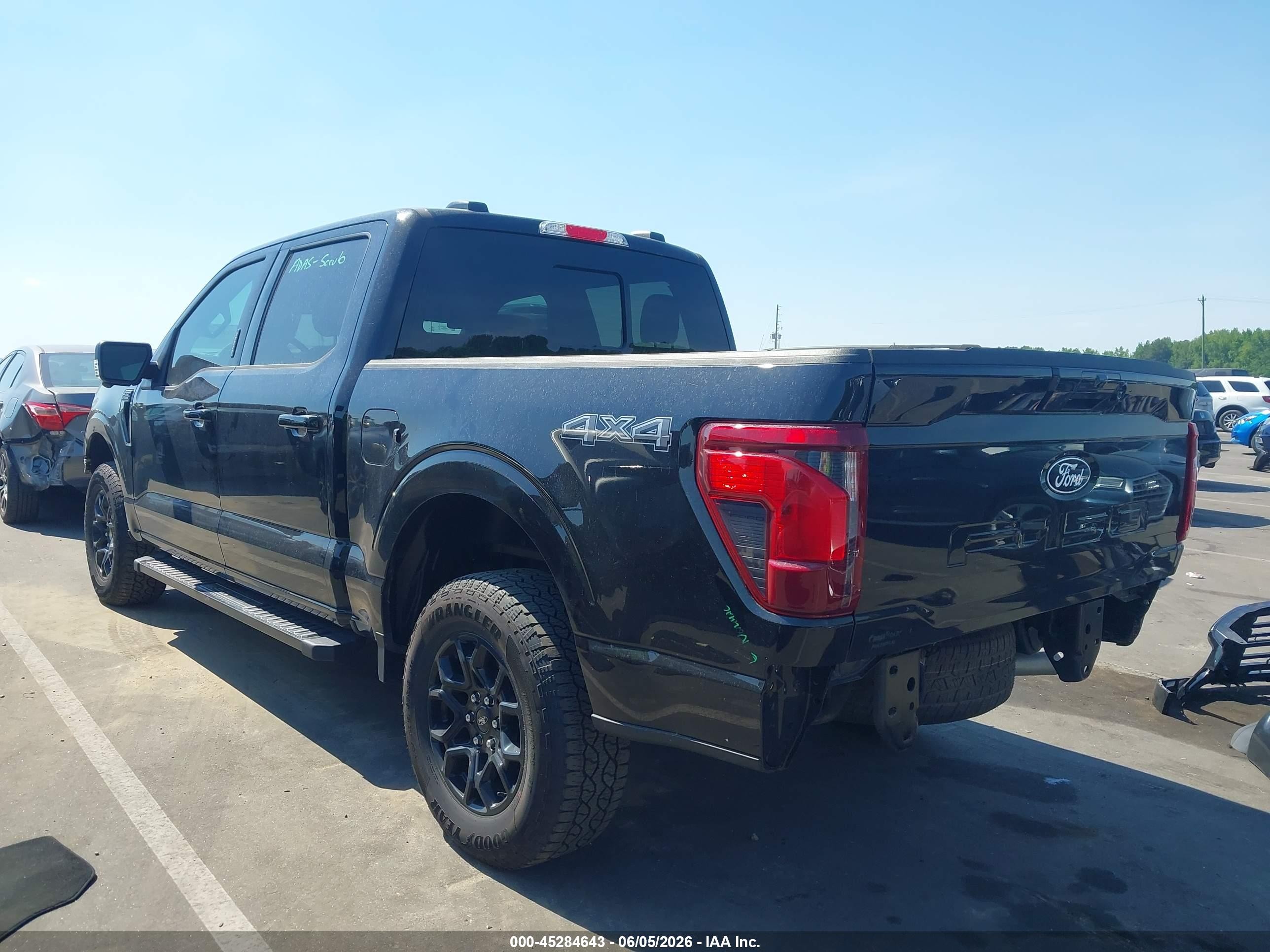 2024 Ford F-150 Xlt Black vin: 1FTFW3L54RKD05259