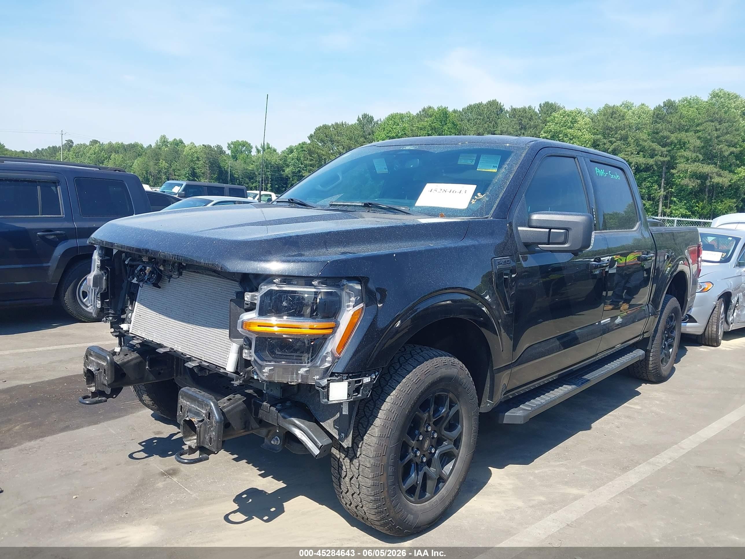 2024 Ford F-150 Xlt Black vin: 1FTFW3L54RKD05259