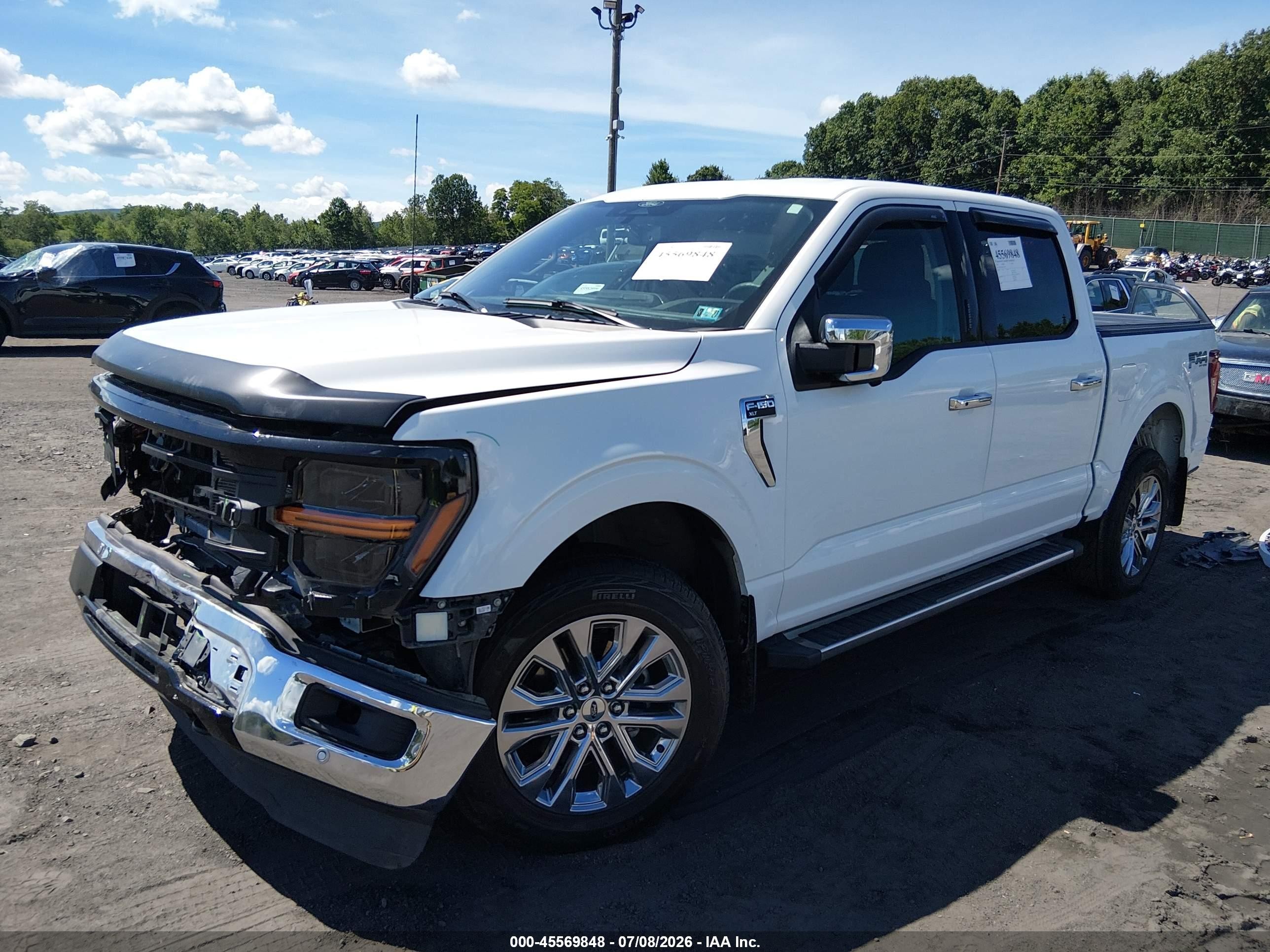 2024 Ford F-150 Xlt Белый vin: 1FTFW3L81RKF52474