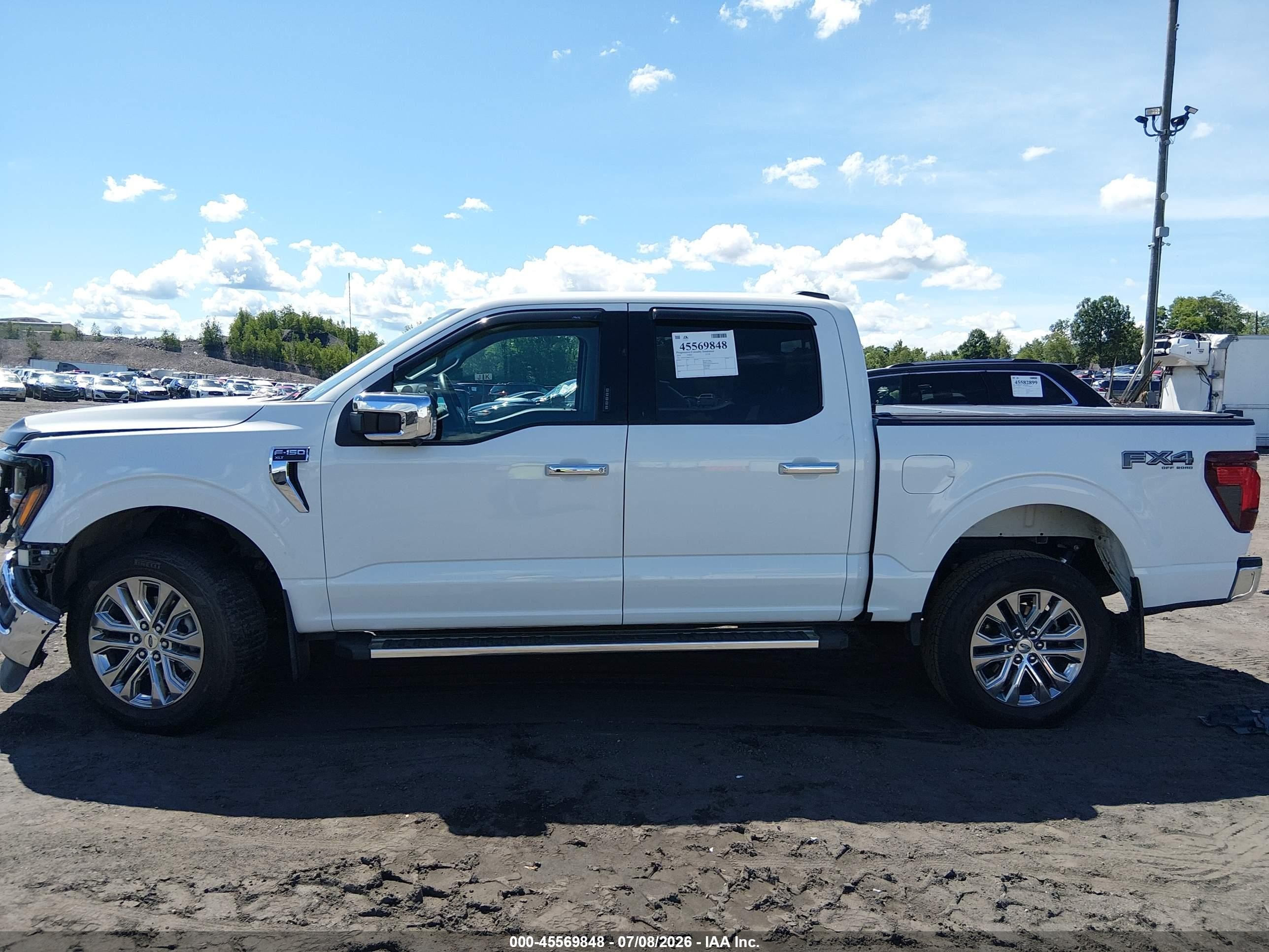 2024 Ford F-150 Xlt Белый vin: 1FTFW3L81RKF52474