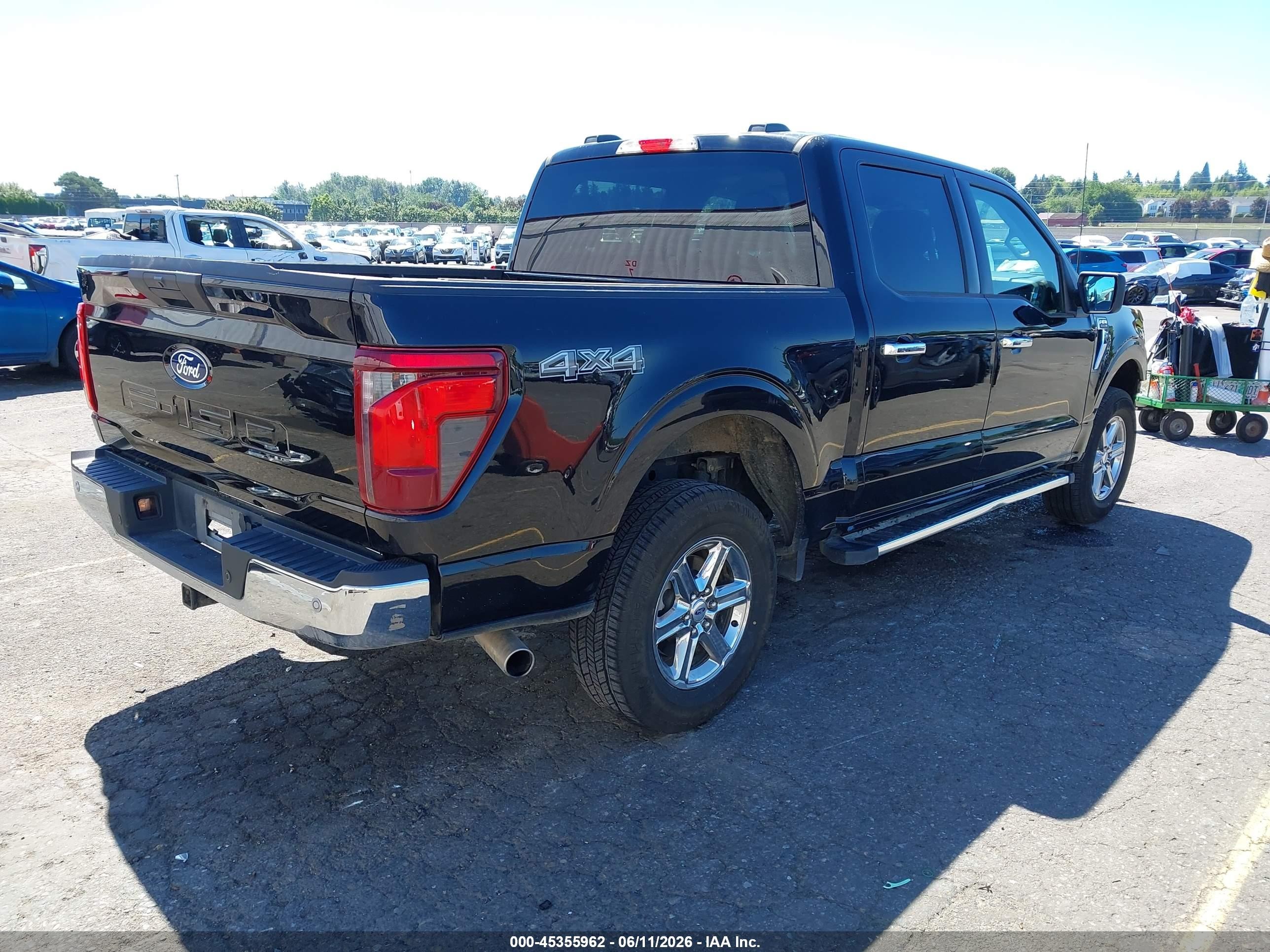 2025 Ford F-150 Xlt Black vin: 1FTFW3L88SKE01525