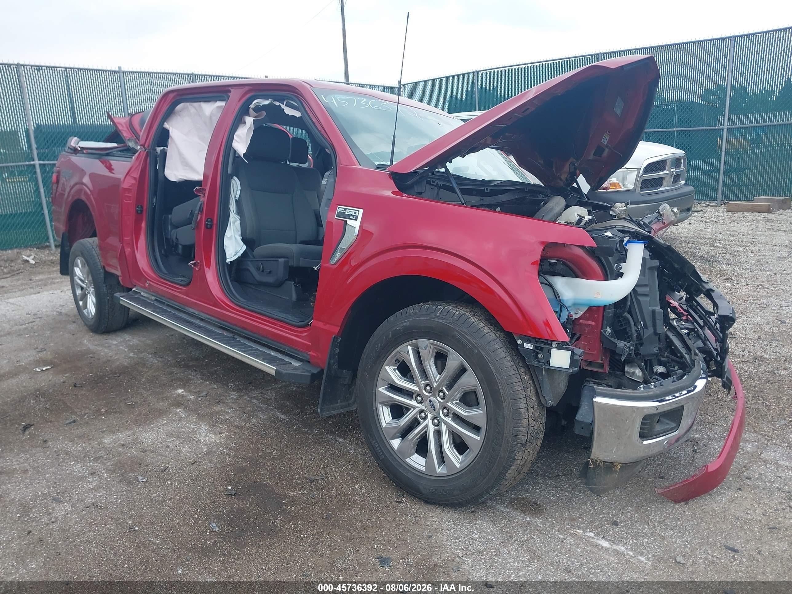 2024 Ford F-150 Xlt Red vin: 1FTFW3L8XRKF33373