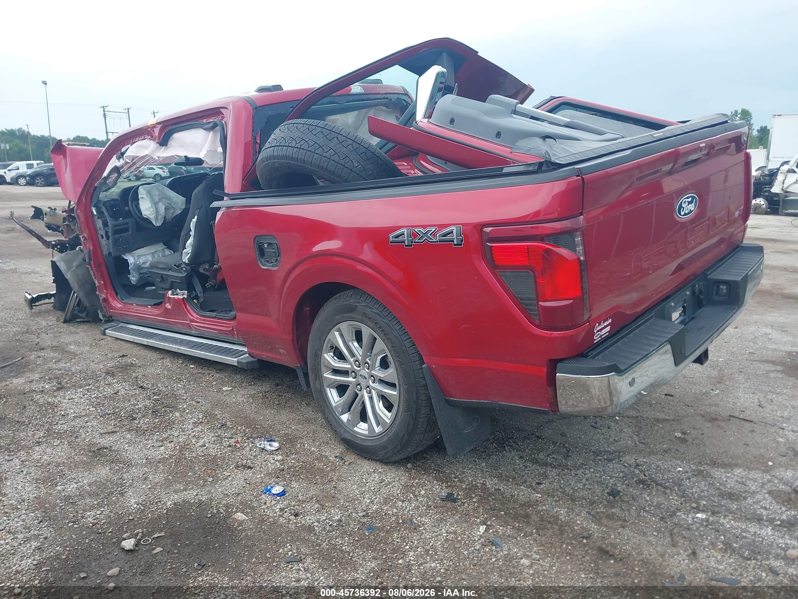 2024 Ford F-150 Xlt Красный vin: 1FTFW3L8XRKF33373