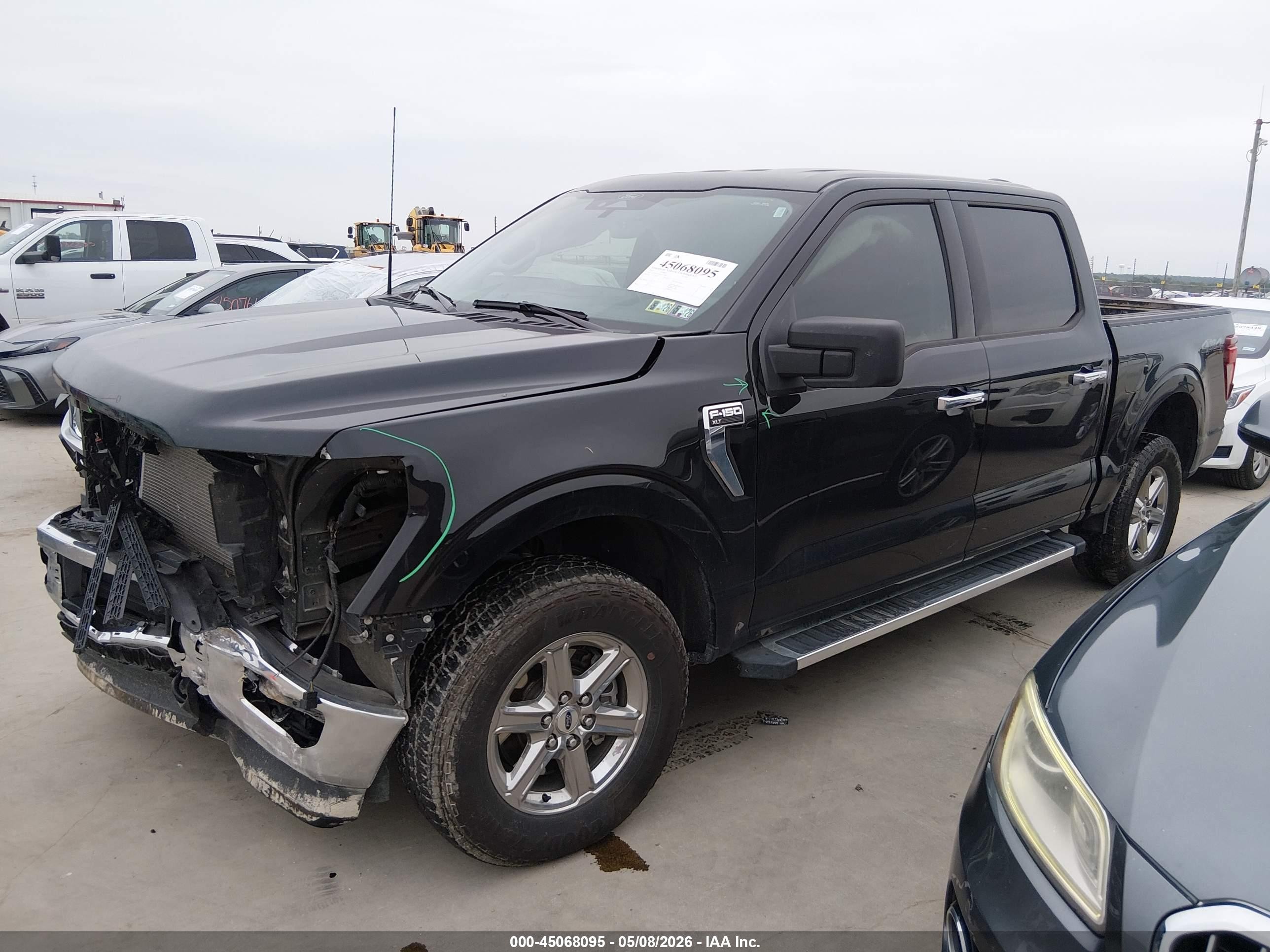 2025 Ford F-150 Xlt Черный vin: 1FTFW3L8XSKE27284