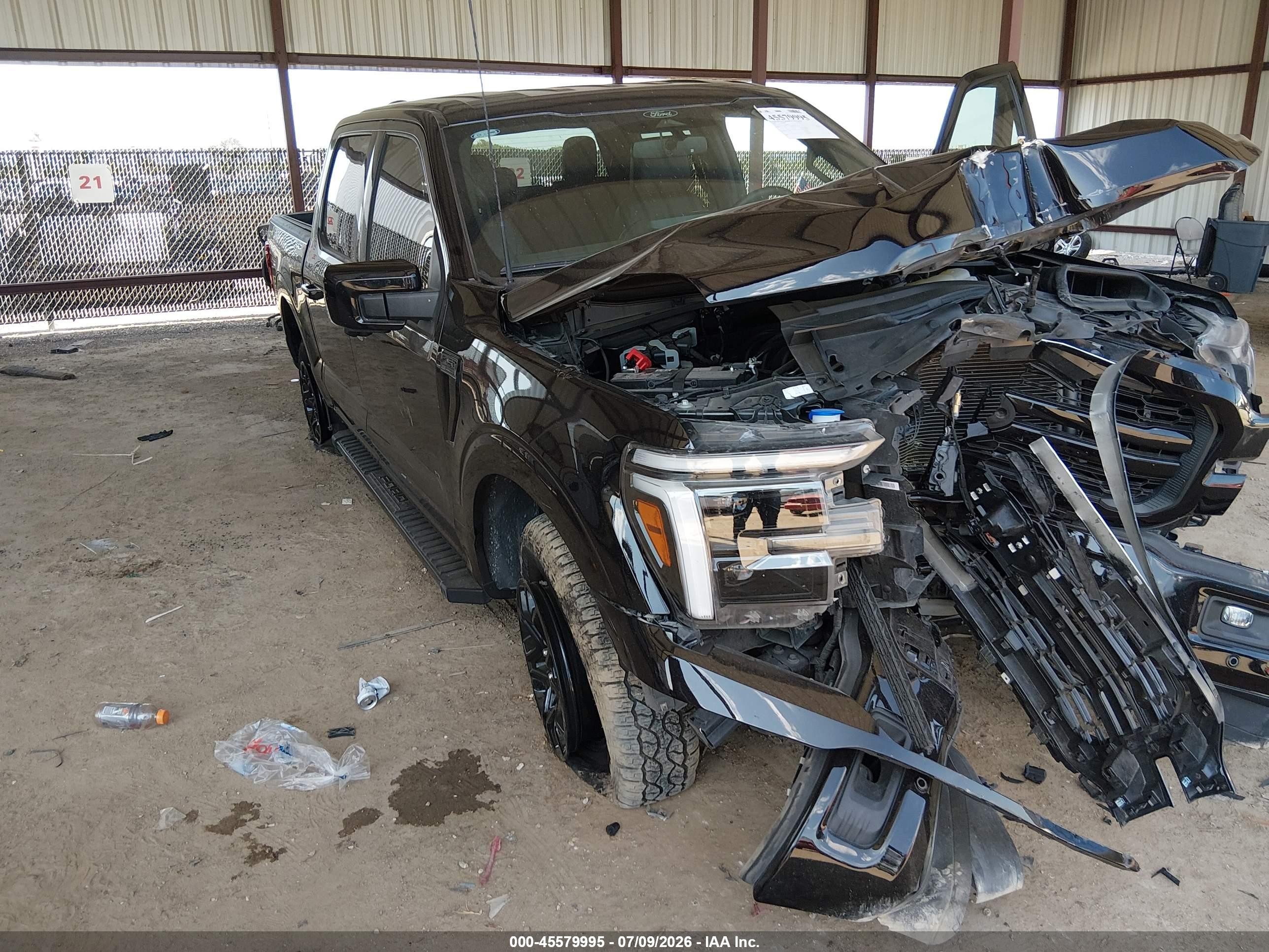 2025 Ford F-150 Lariat Black vin: 1FTFW5L52SKE79770