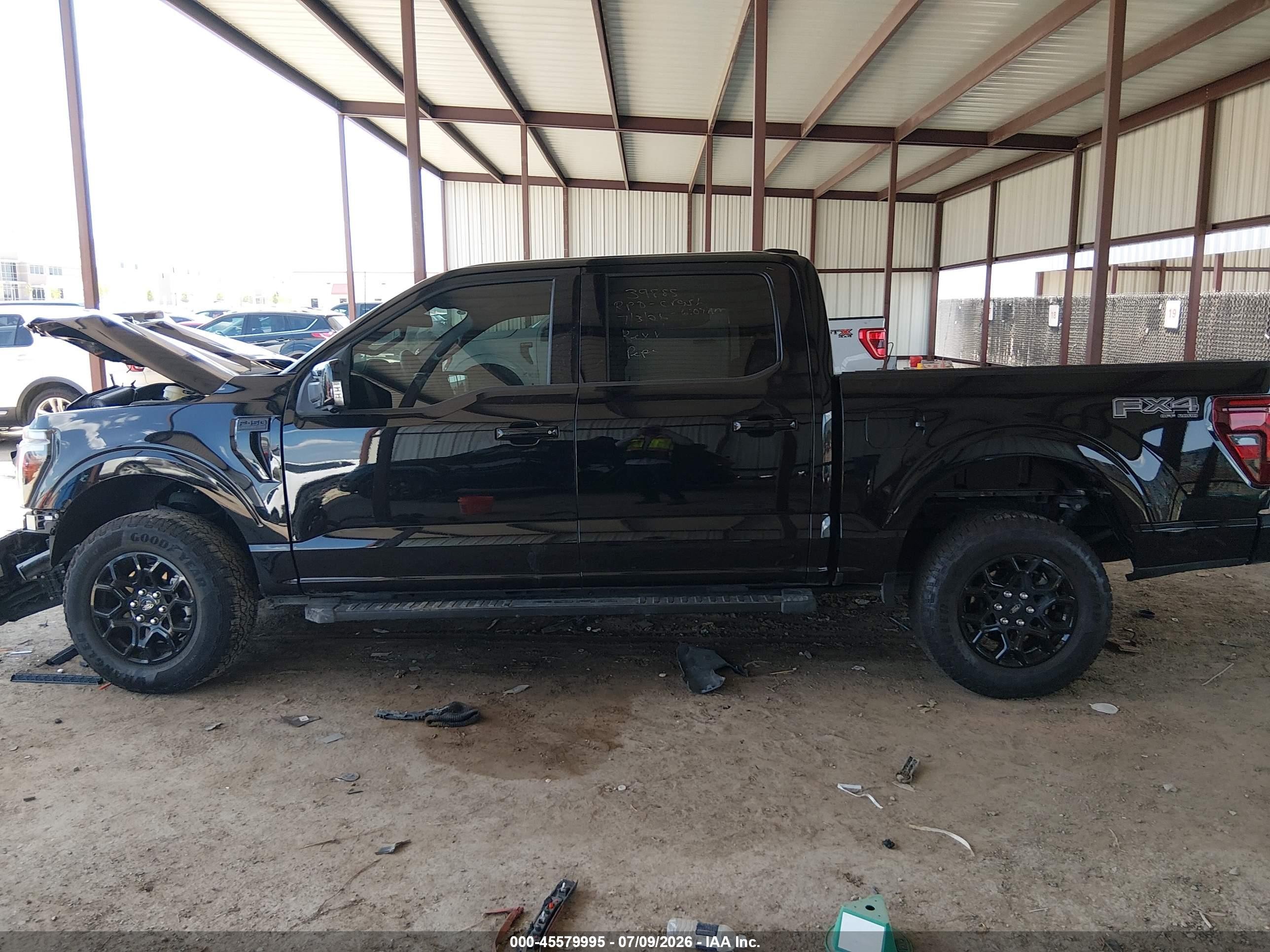 2025 Ford F-150 Lariat Black vin: 1FTFW5L52SKE79770