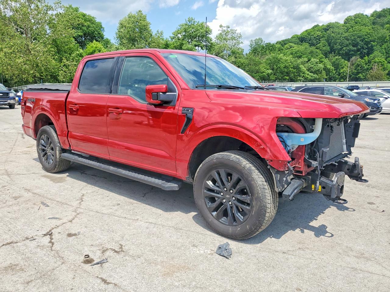 2025 Ford F150 Lariat Red vin: 1FTFW5L56SFA13770