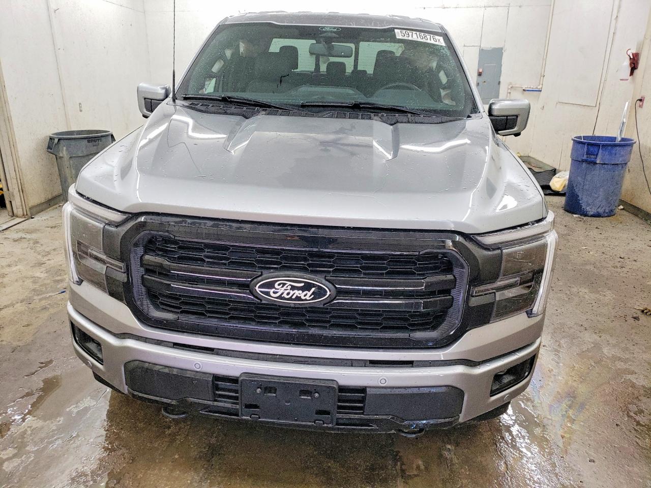 2025 Ford F150 Lariat Silver vin: 1FTFW5L56SKE68982