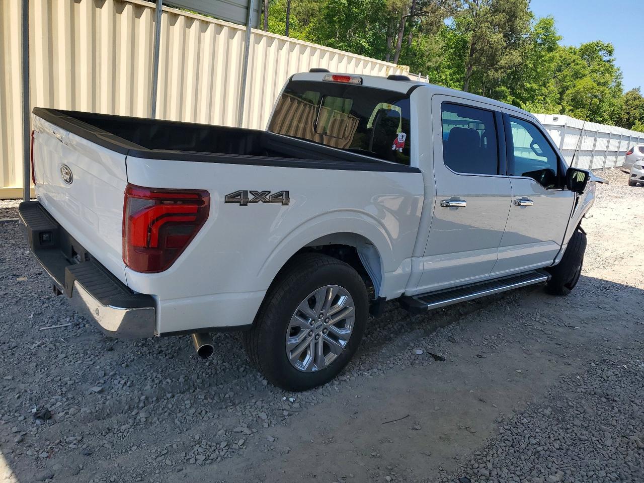 2025 Ford F150 Lariat White vin: 1FTFW5L88SKD67484